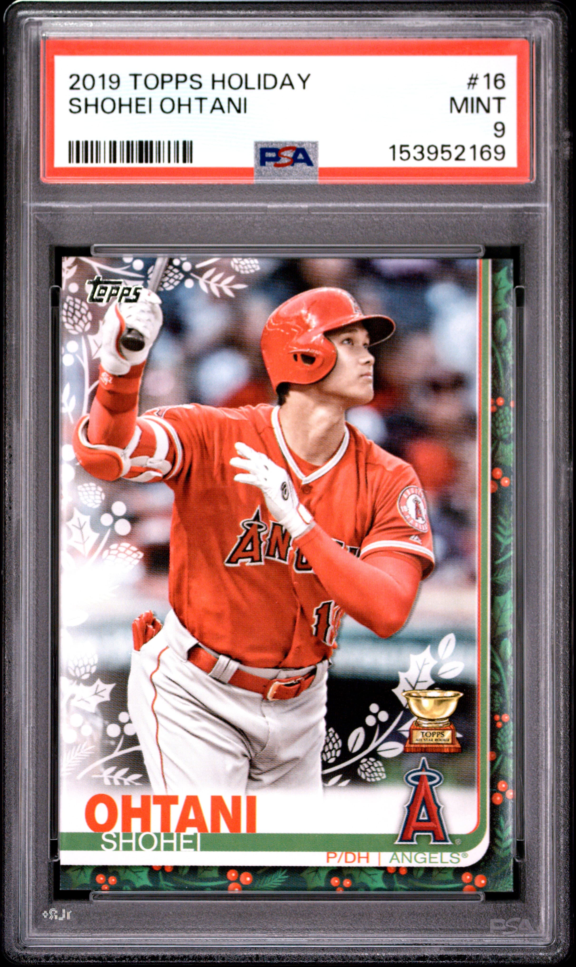 2019 TOPPS HOLIDAY SHOHEI OHTANI #16 MINT 9 153952169