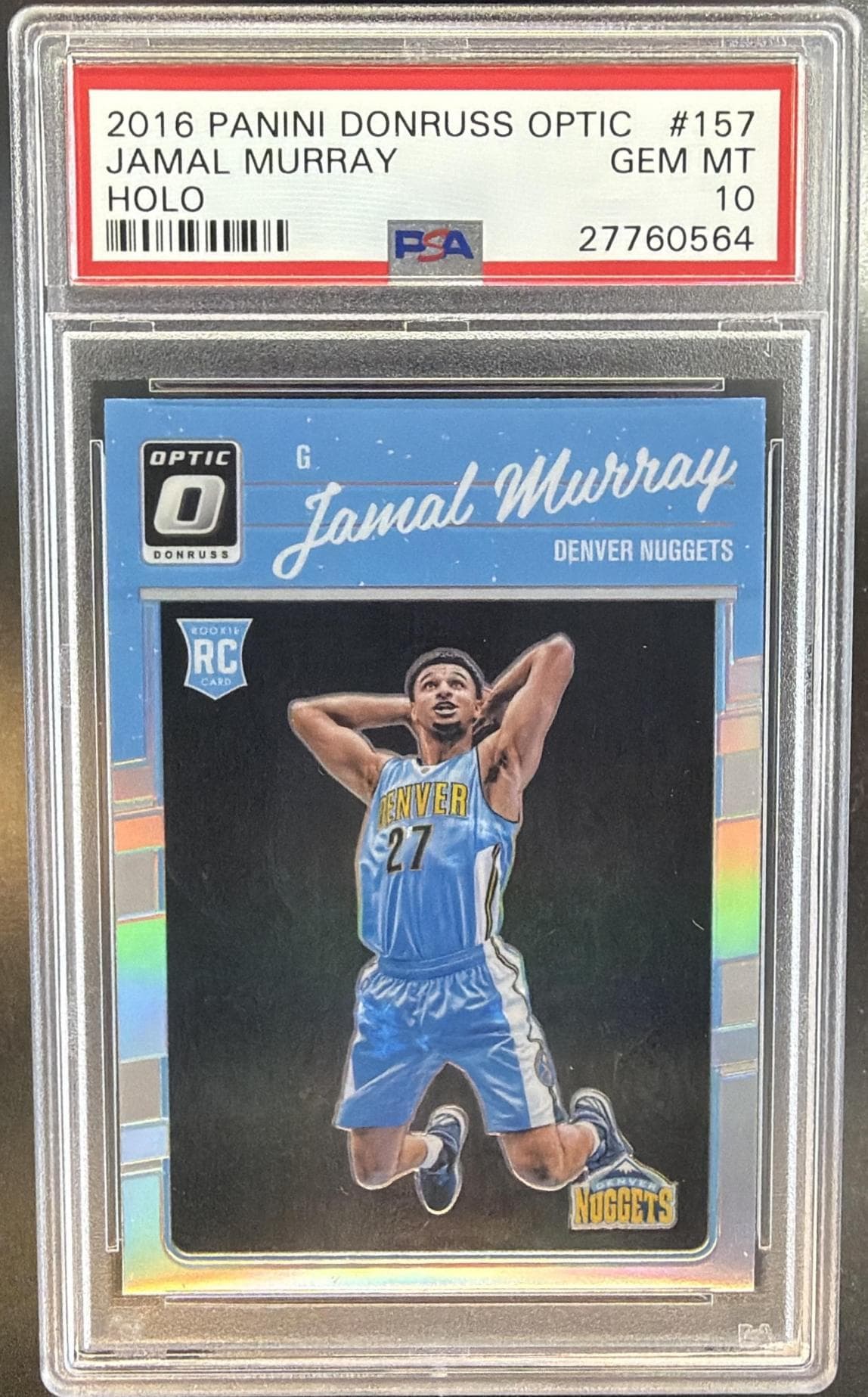 2016 PANINI DONRUSS OPTIC JAMAL MURRAY #157 HOLO GEM MT 10 27760564