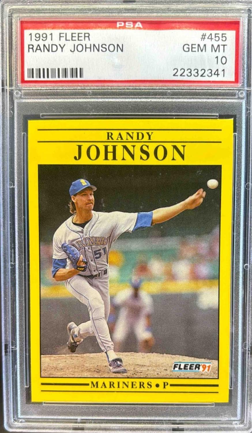 1991 FLEER RANDY JOHNSON #455 GEM MT 10 22332341