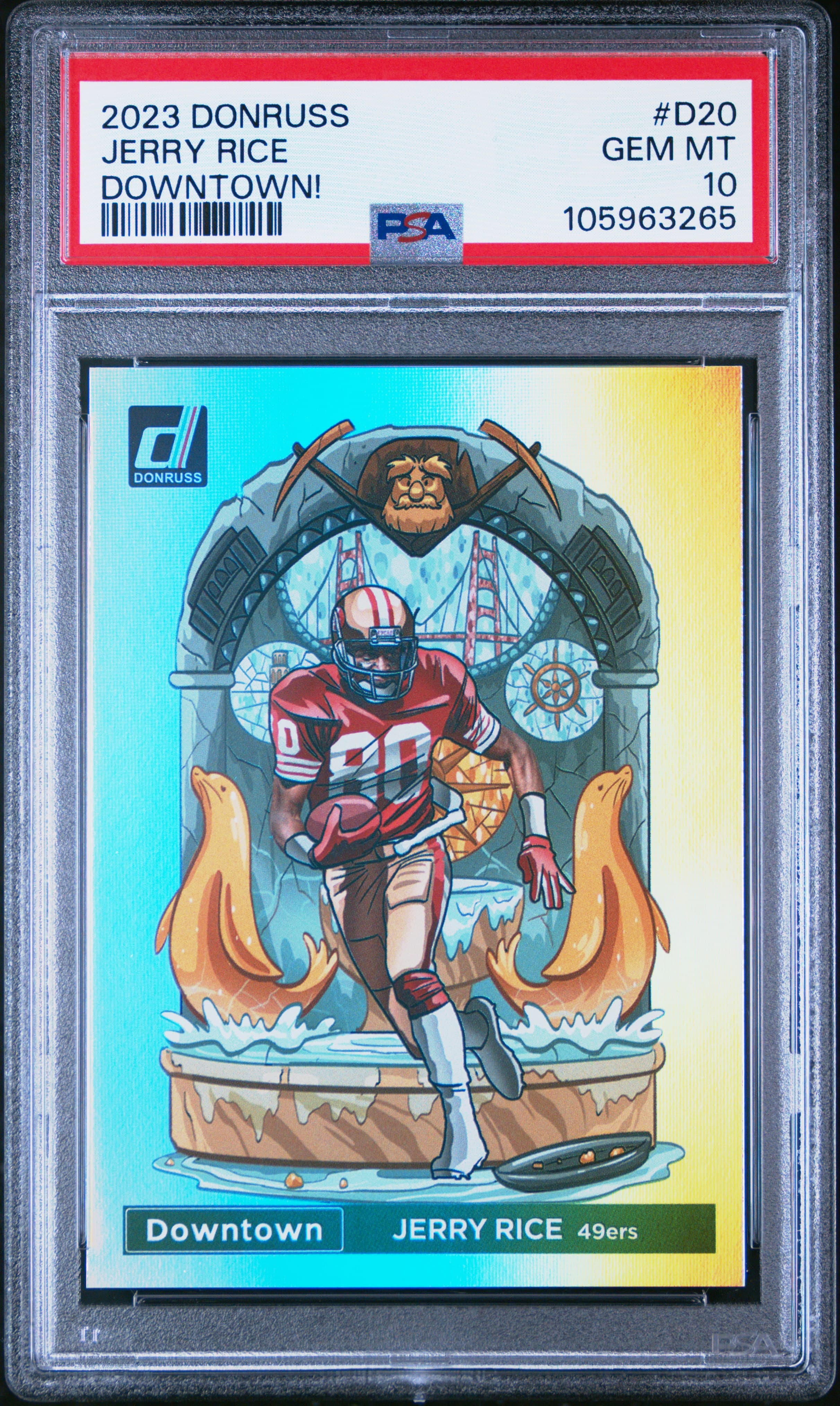 2023 PANINI DONRUSS DOWNTOWN! JERRY RICE #D20 DOWNTOWN! GEM MT 10 105963265