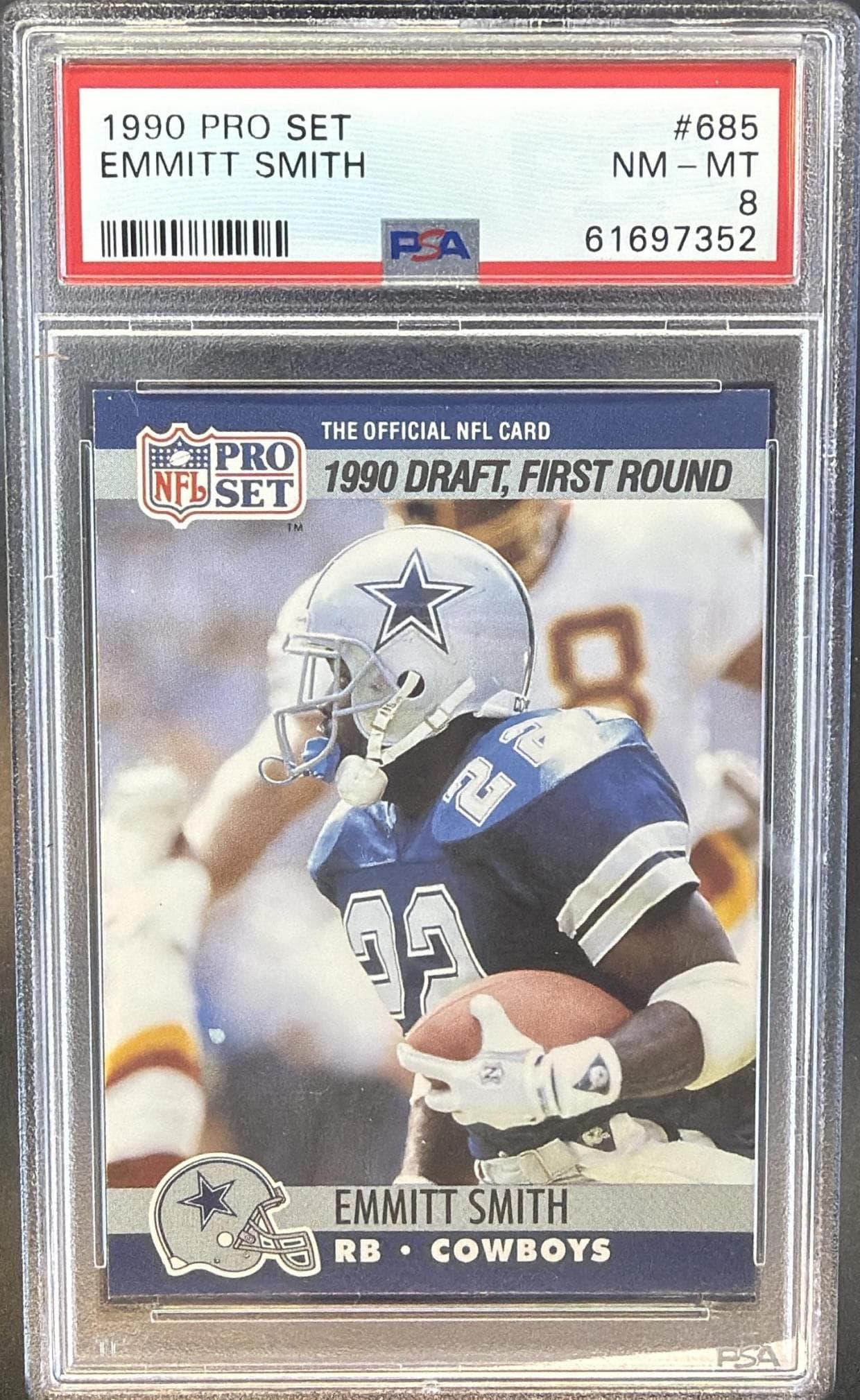 1990 PRO SET EMMITT SMITH #685 NM-MT 8 61697352