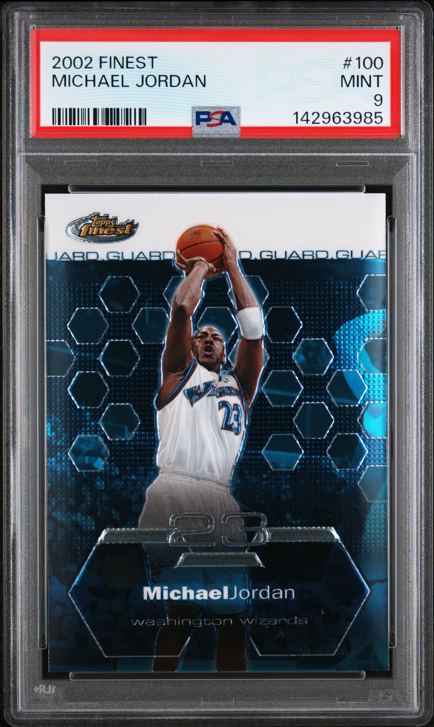 2002 FINEST MICHAEL JORDAN #100 MINT 9 142963985