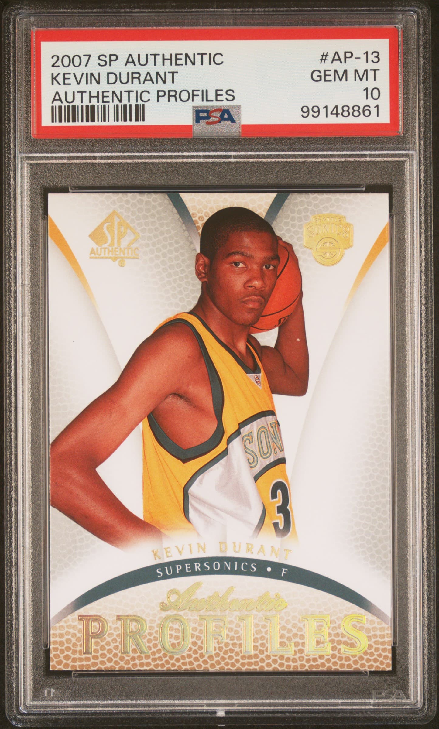 2007 SP AUTHENTIC AUTHENTIC PROFILES KEVIN DURANT #AP-13 AUTHENTIC PROFILES GEM MT 10 99148861