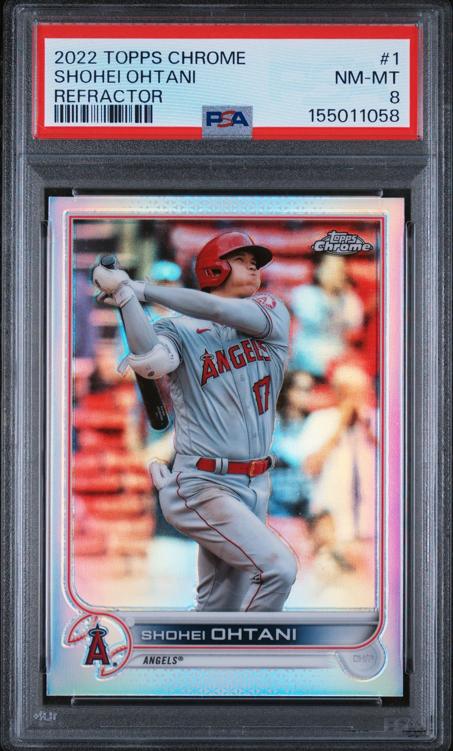 2022 TOPPS CHROME SHOHEI OHTANI #1 REFRACTOR NM-MT 8 155011058