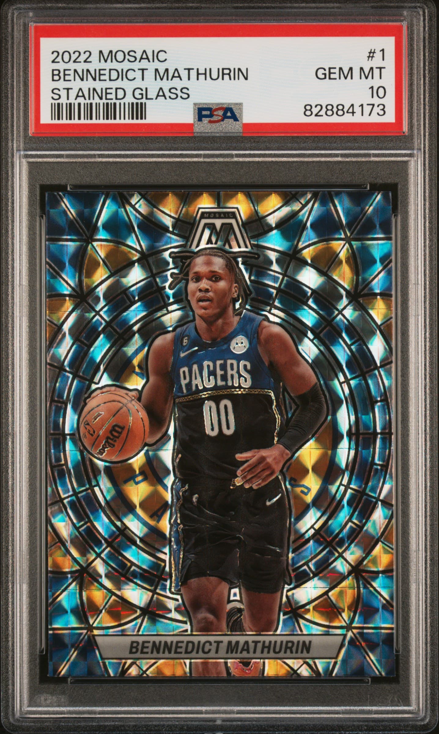 2022 PANINI MOSAIC STAINED GLASS BENNEDICT MATHURIN #1 GEM MT 10 82884173