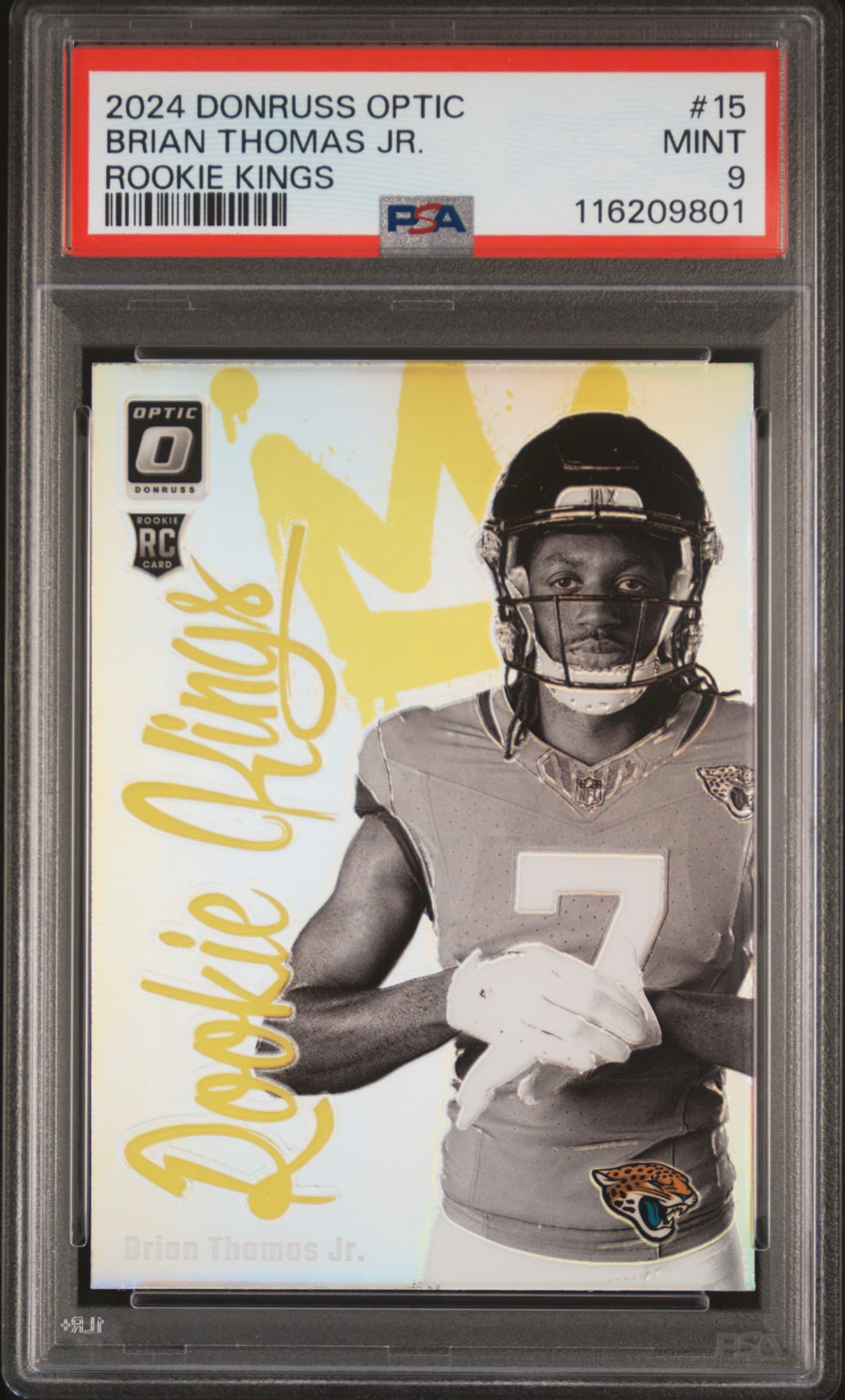 2024 PANINI DONRUSS OPTIC ROOKIE KINGS BRIAN THOMAS JR. #15 MINT 9 116209801