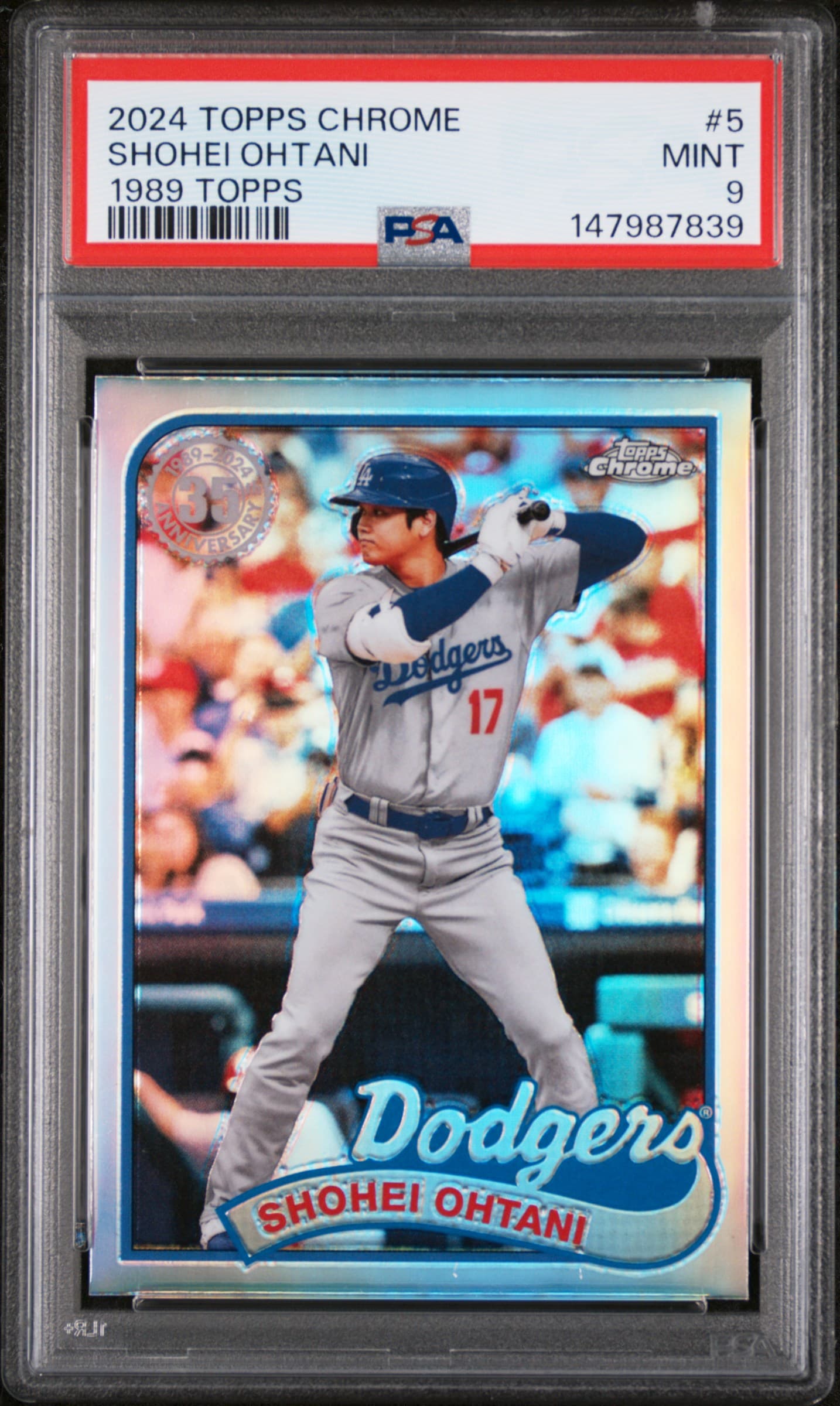 2024 TOPPS CHROME 1989 TOPPS BASEBALL SHOHEI OHTANI #5 MINT 9 147987839