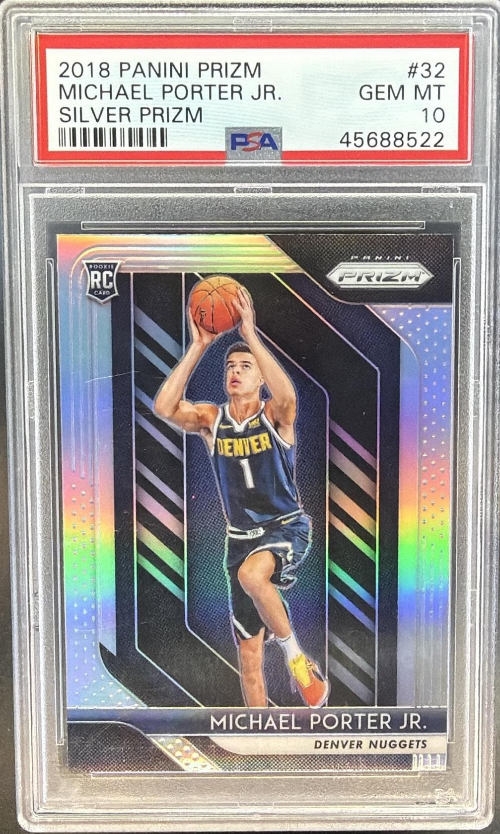 2018 PANINI PRIZM MICHAEL PORTER JR. #32 SILVER PRIZM GEM MT 10 45688522