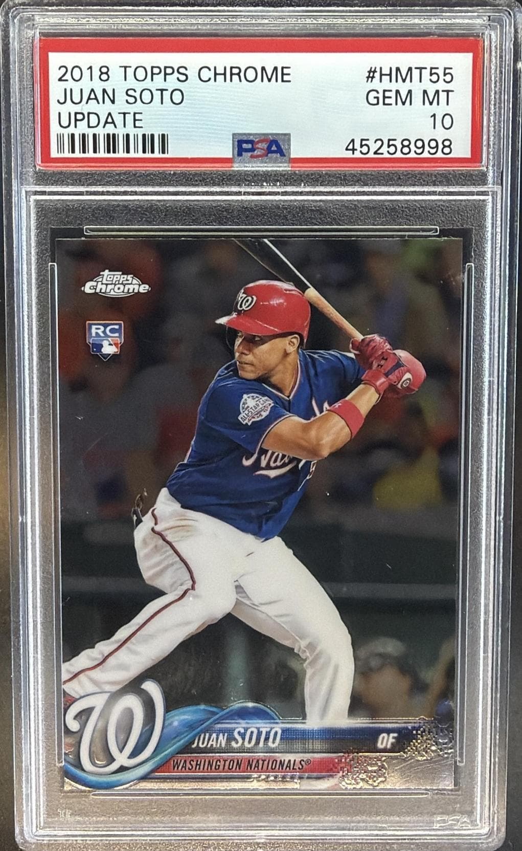 2018 TOPPS CHROME UPDATE JUAN SOTO #HMT55 UPDATE GEM MT 10 45258998
