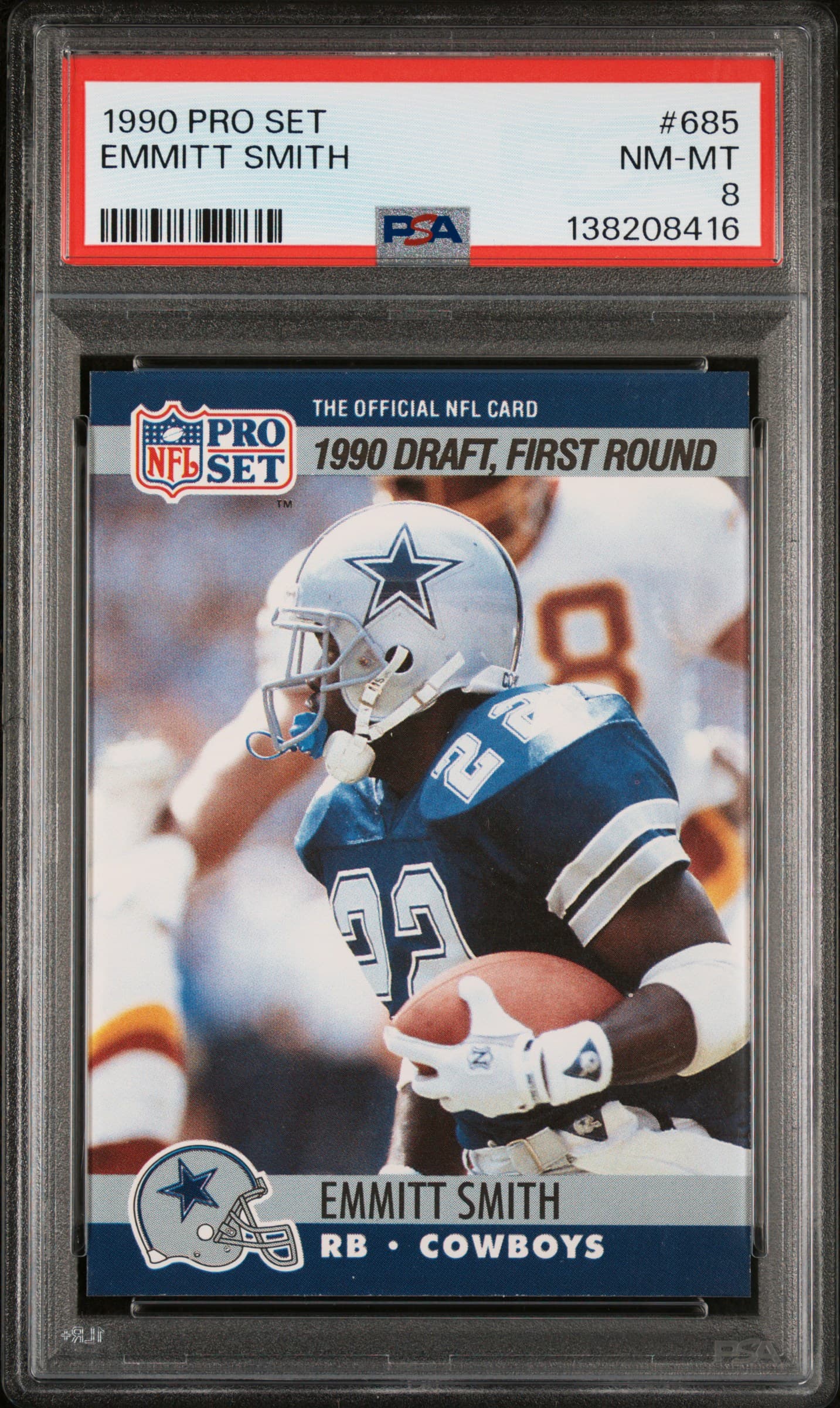 1990 PRO SET EMMITT SMITH #685 NM-MT 8 138208416