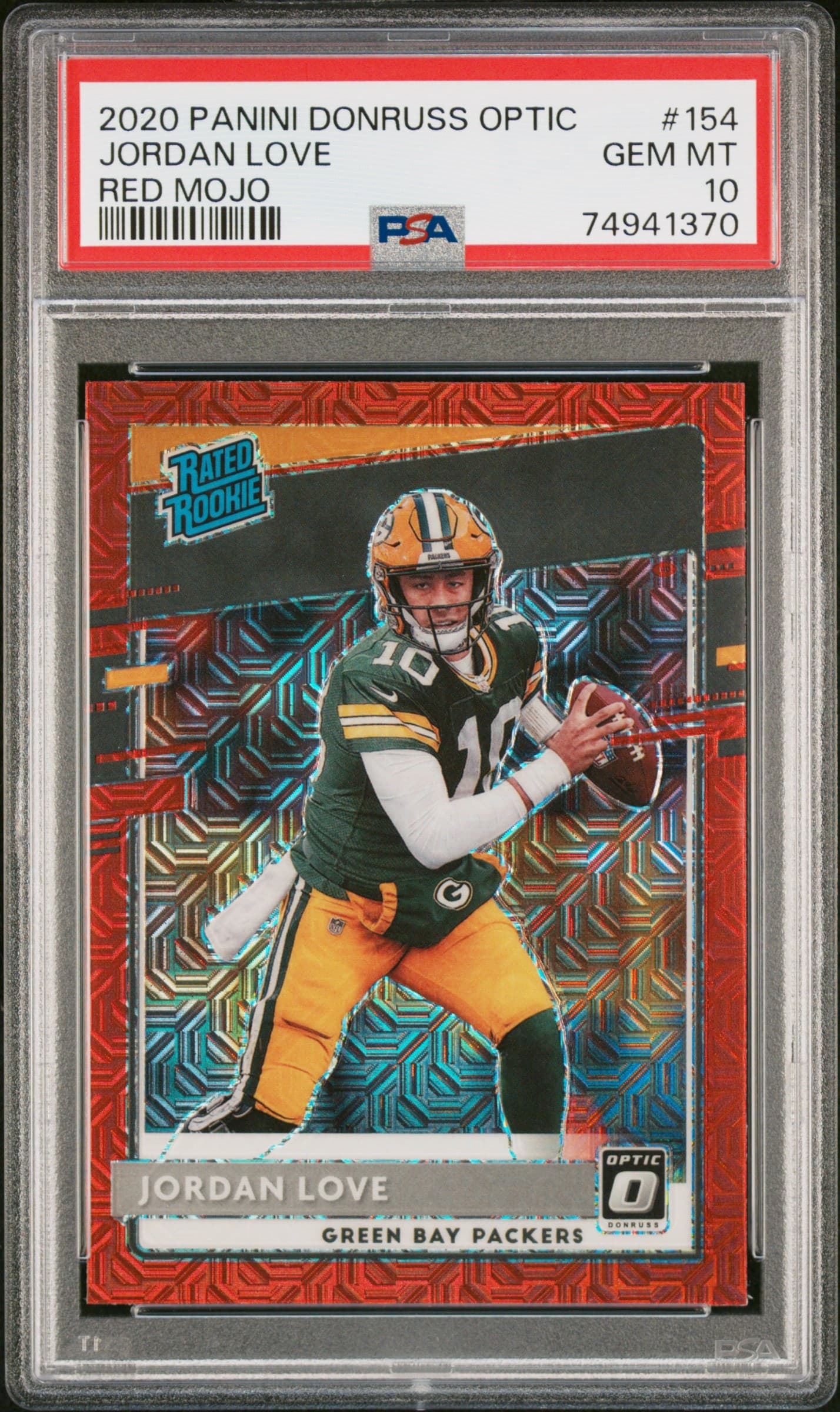 2020 PANINI DONRUSS OPTIC JORDAN LOVE #154 RED MOJO GEM MT 10 74941370