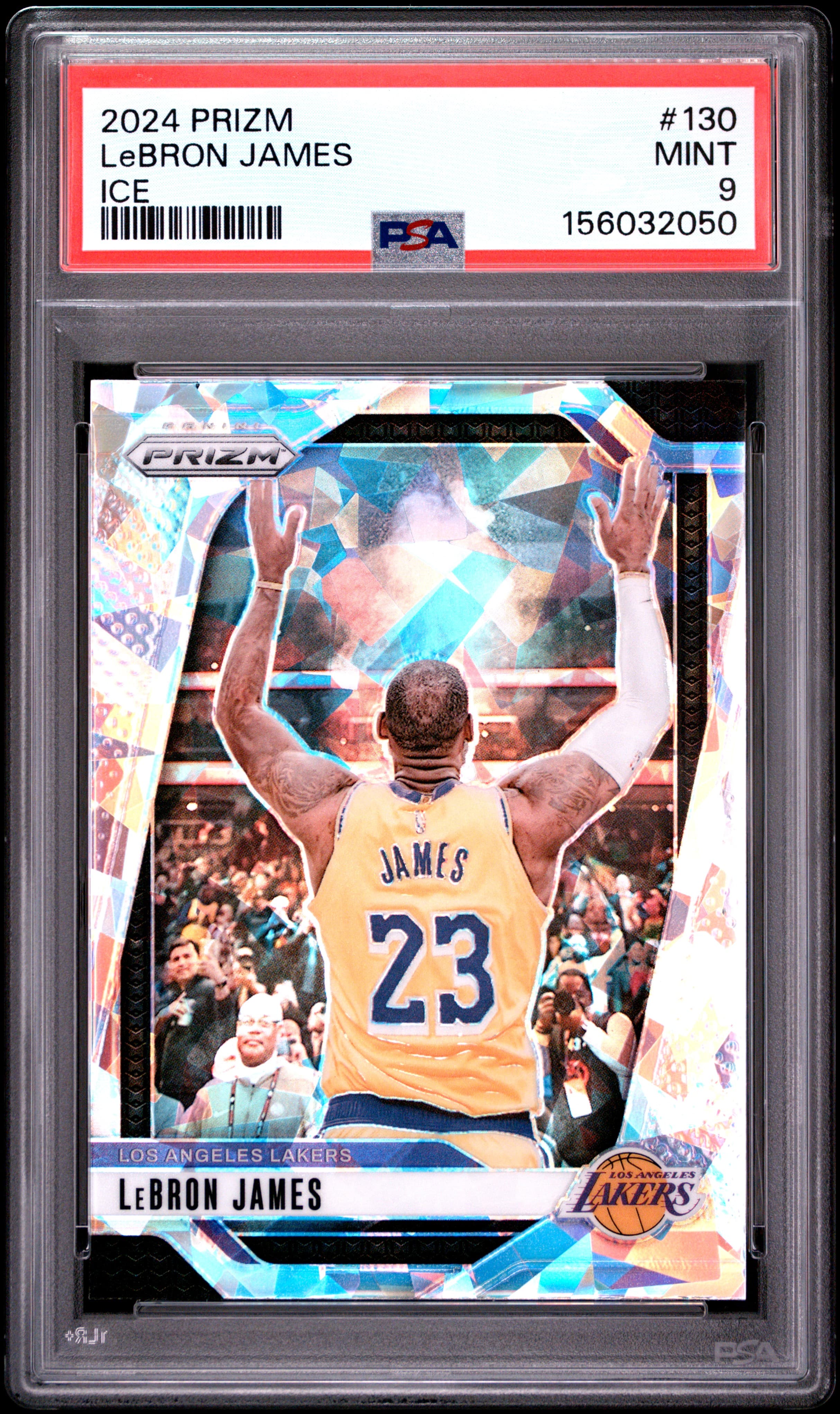 2024 PANINI PRIZM LeBRON JAMES #130 ICE MINT 9 156032050