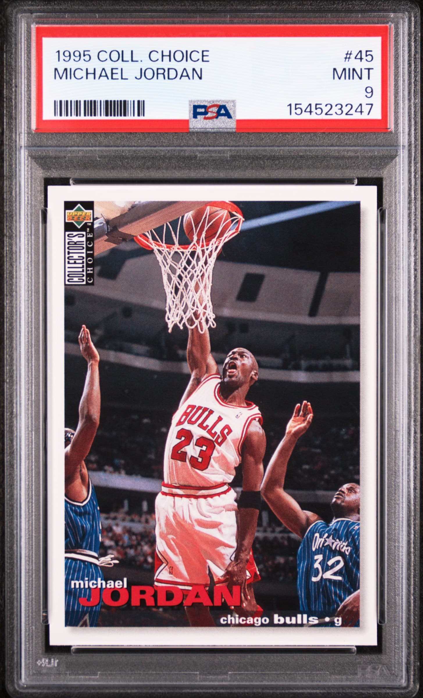 1995 COLLECTOR'S CHOICE MICHAEL JORDAN #45 MINT 9 154523247