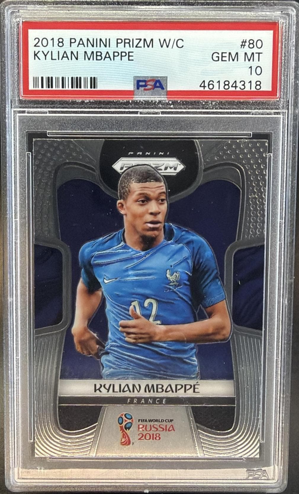 2018 PANINI PRIZM WORLD CUP KYLIAN MBAPPE #80 GEM MT 10 46184318