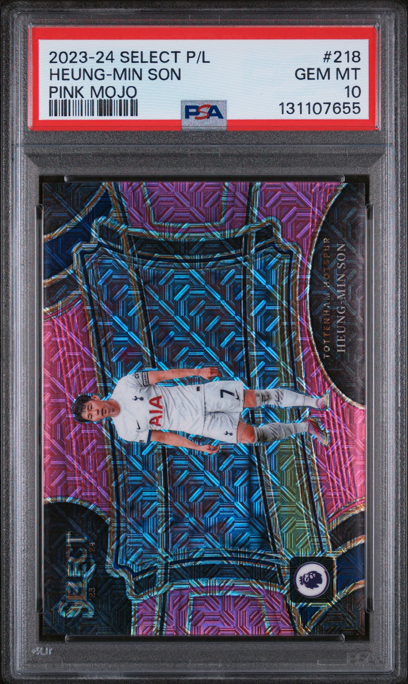 2023-24 PANINI SELECT PREMIER LEAGUE HEUNG-MIN SON #218 PINK MOJO GEM MT 10 131107655