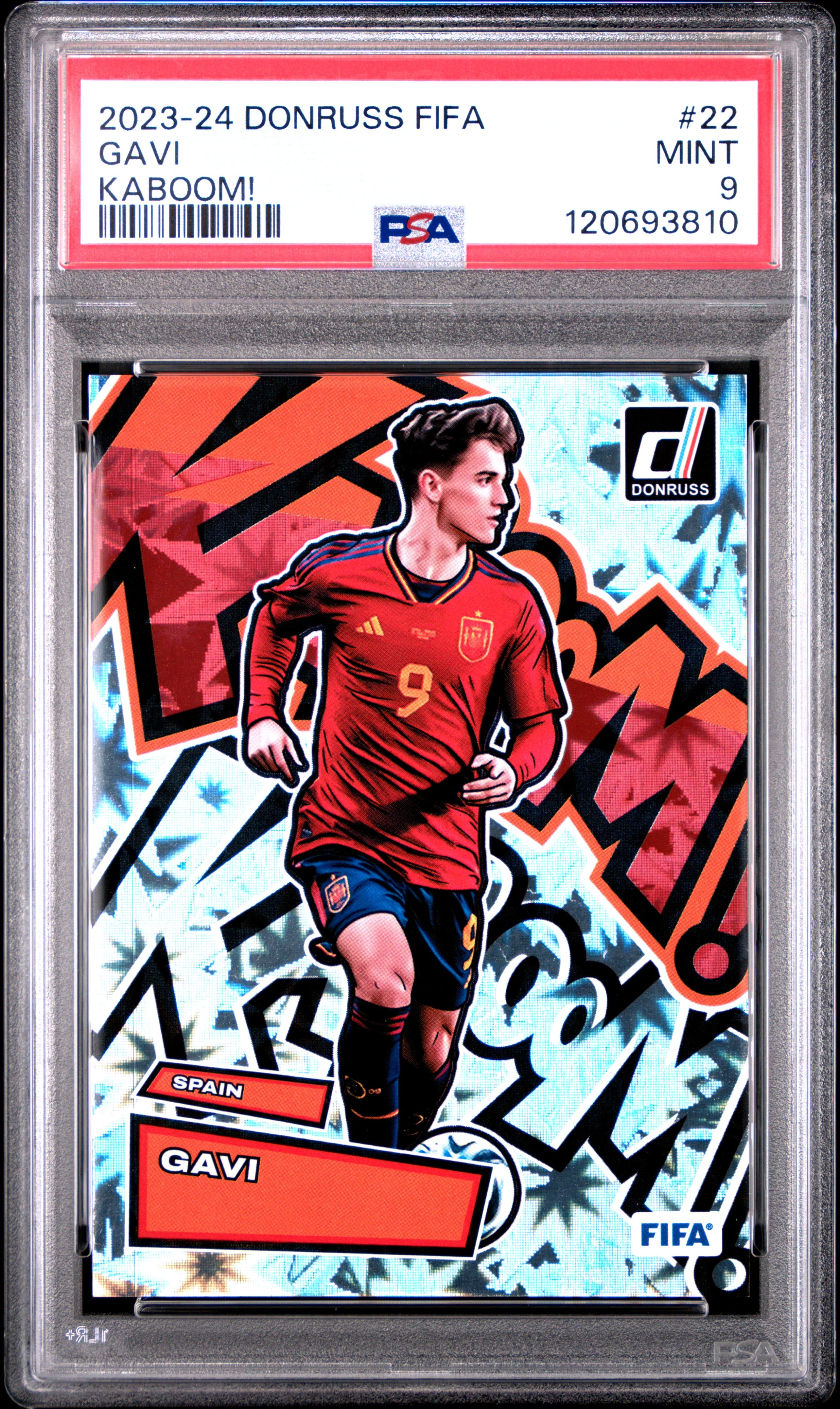 2023-24 PANINI DONRUSS FIFA KABOOM! GAVI #22 MINT 9 120693810
