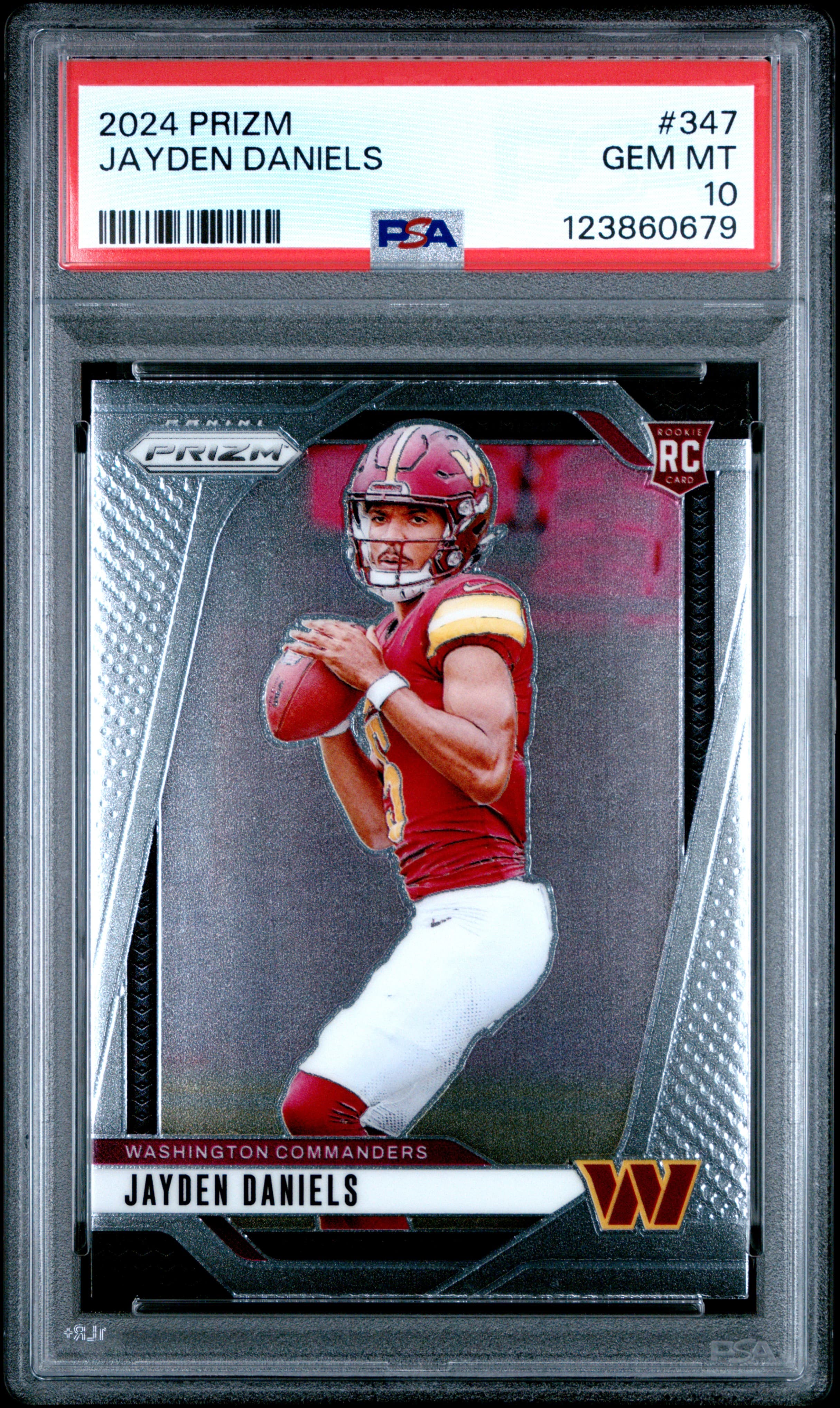 2024 PANINI PRIZM JAYDEN DANIELS #347 GEM MT 10 123860679