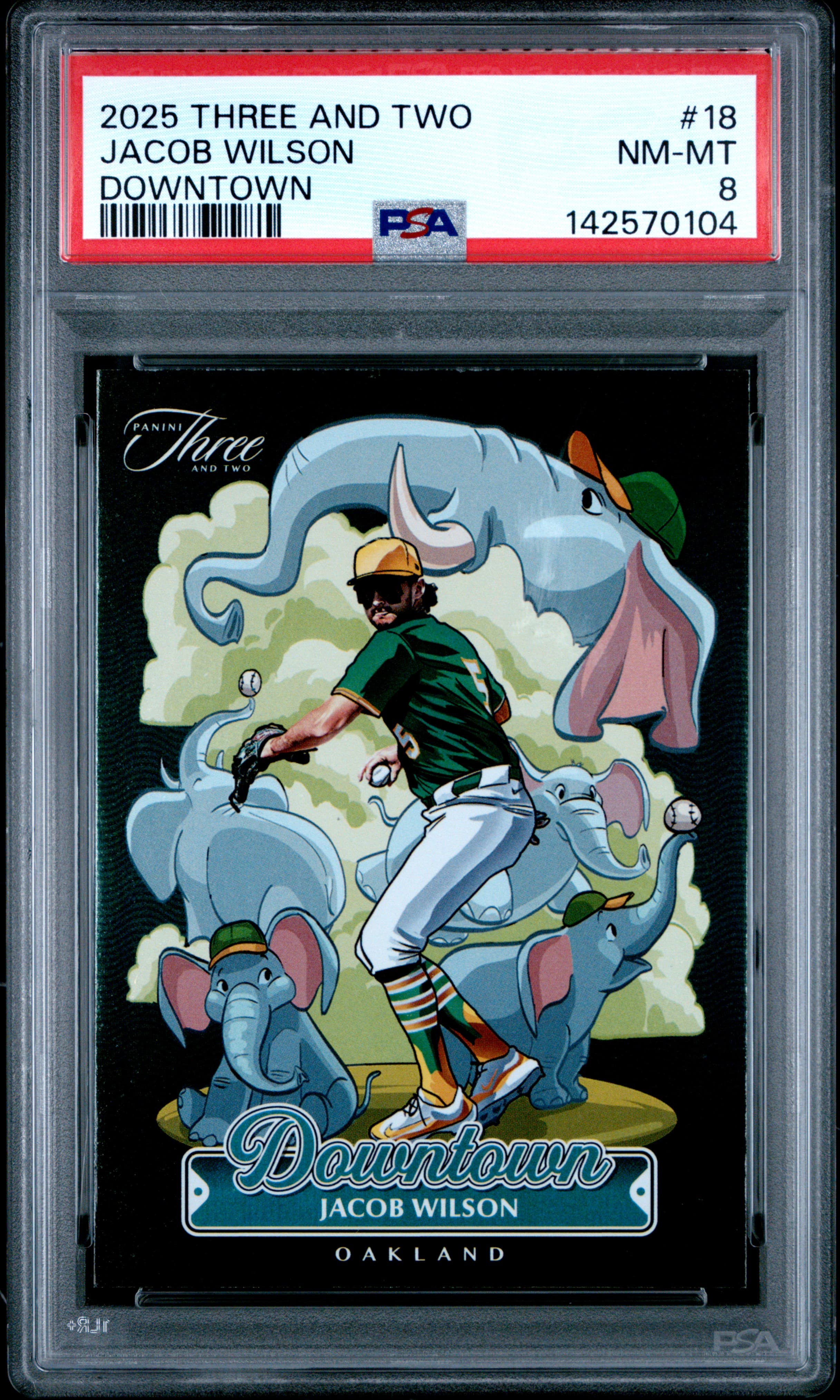 2025 PANINI THREE AND TWO DOWNTOWN JACOB WILSON #18 NM-MT 8 142570104