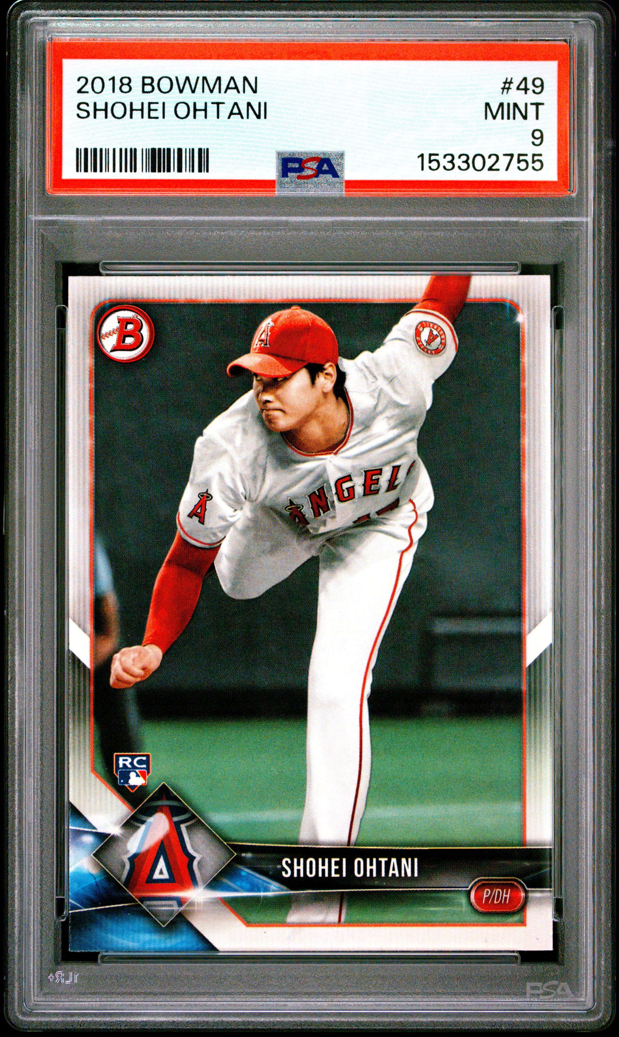 2018 BOWMAN SHOHEI OHTANI #49 MINT 9 153302755