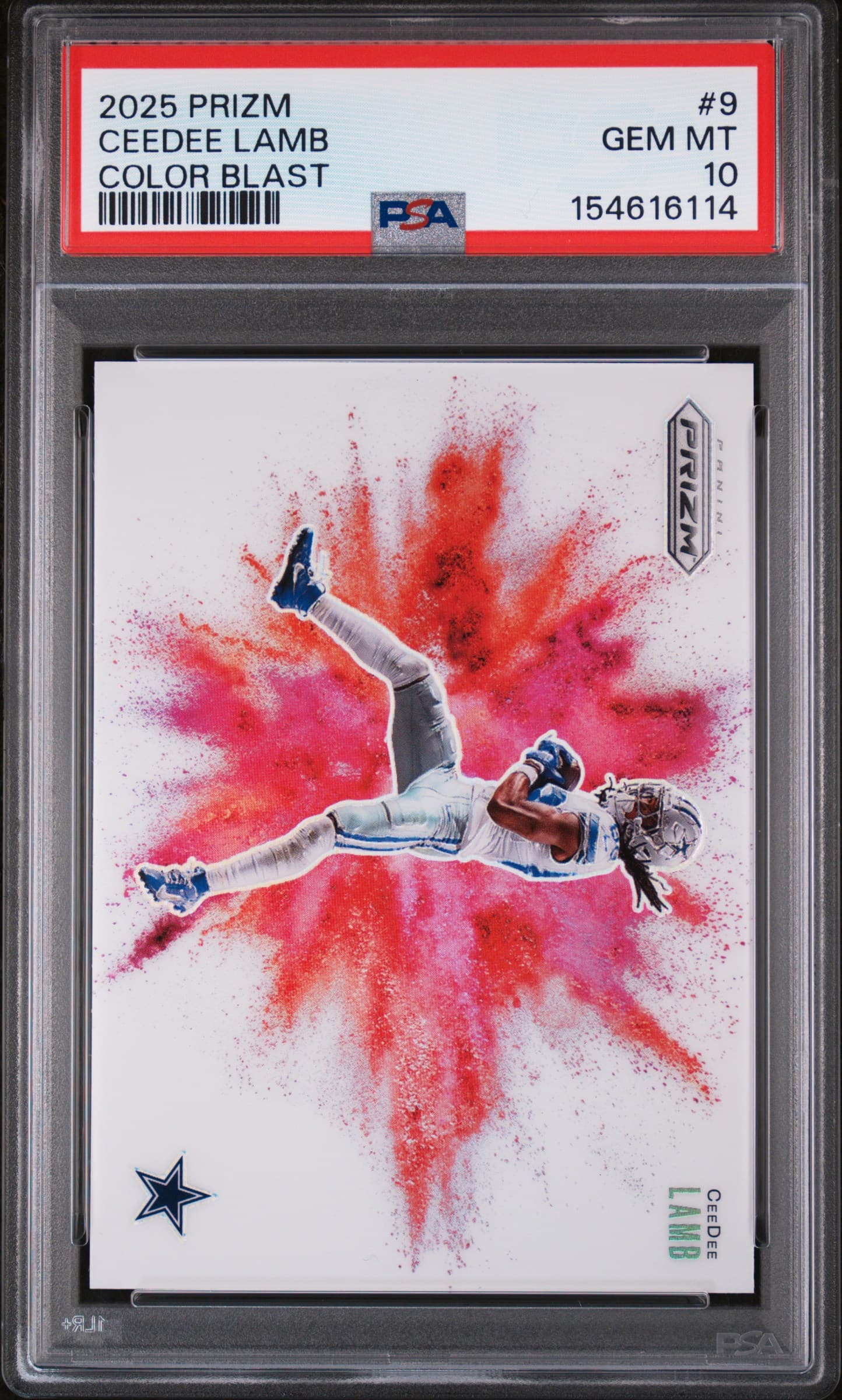 2025 PANINI PRIZM COLOR BLAST CEEDEE LAMB #9 GEM MT 10 154616114