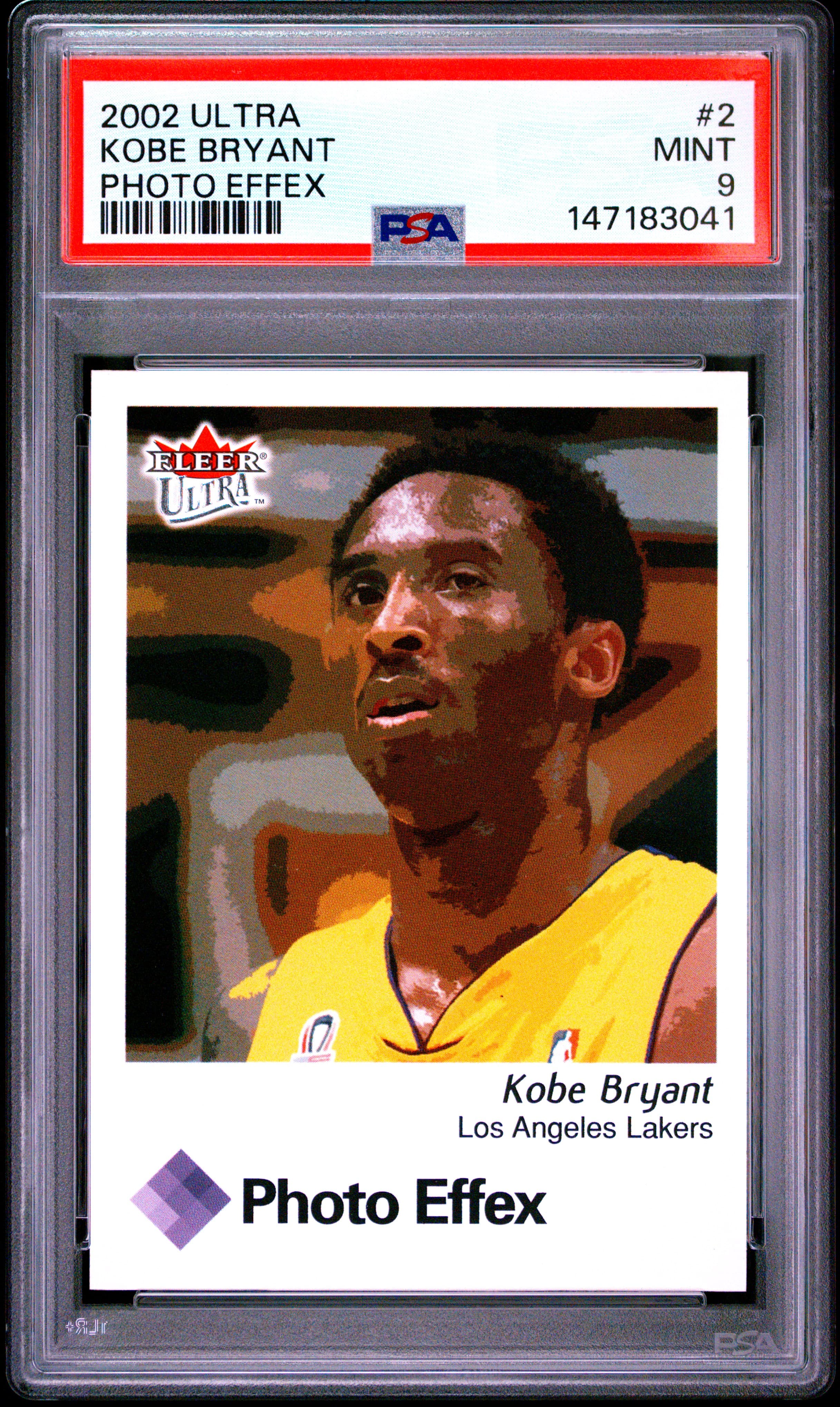 2002 ULTRA PHOTO EFFEX KOBE BRYANT #2 PHOTO EFFEX MINT 9 147183041
