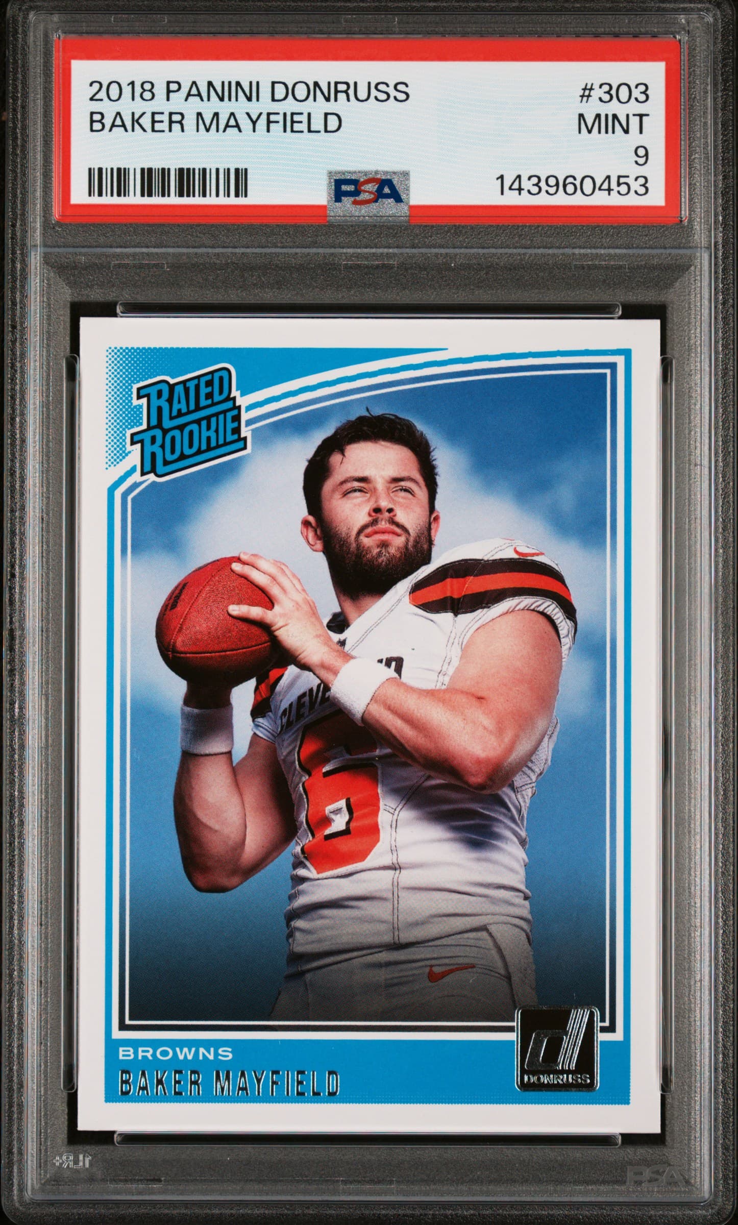 2018 PANINI DONRUSS BAKER MAYFIELD #303 MINT 9 143960453