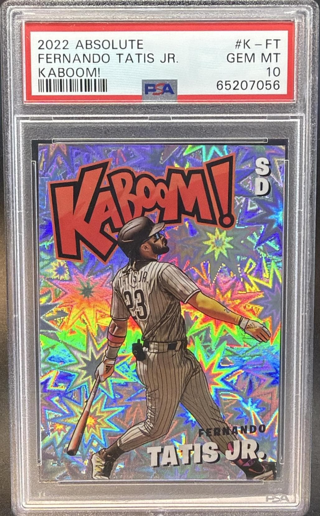2022 PANINI ABSOLUTE KABOOM! FERNANDO TATIS JR. #K-FT KABOOM! GEM MT 10 65207056