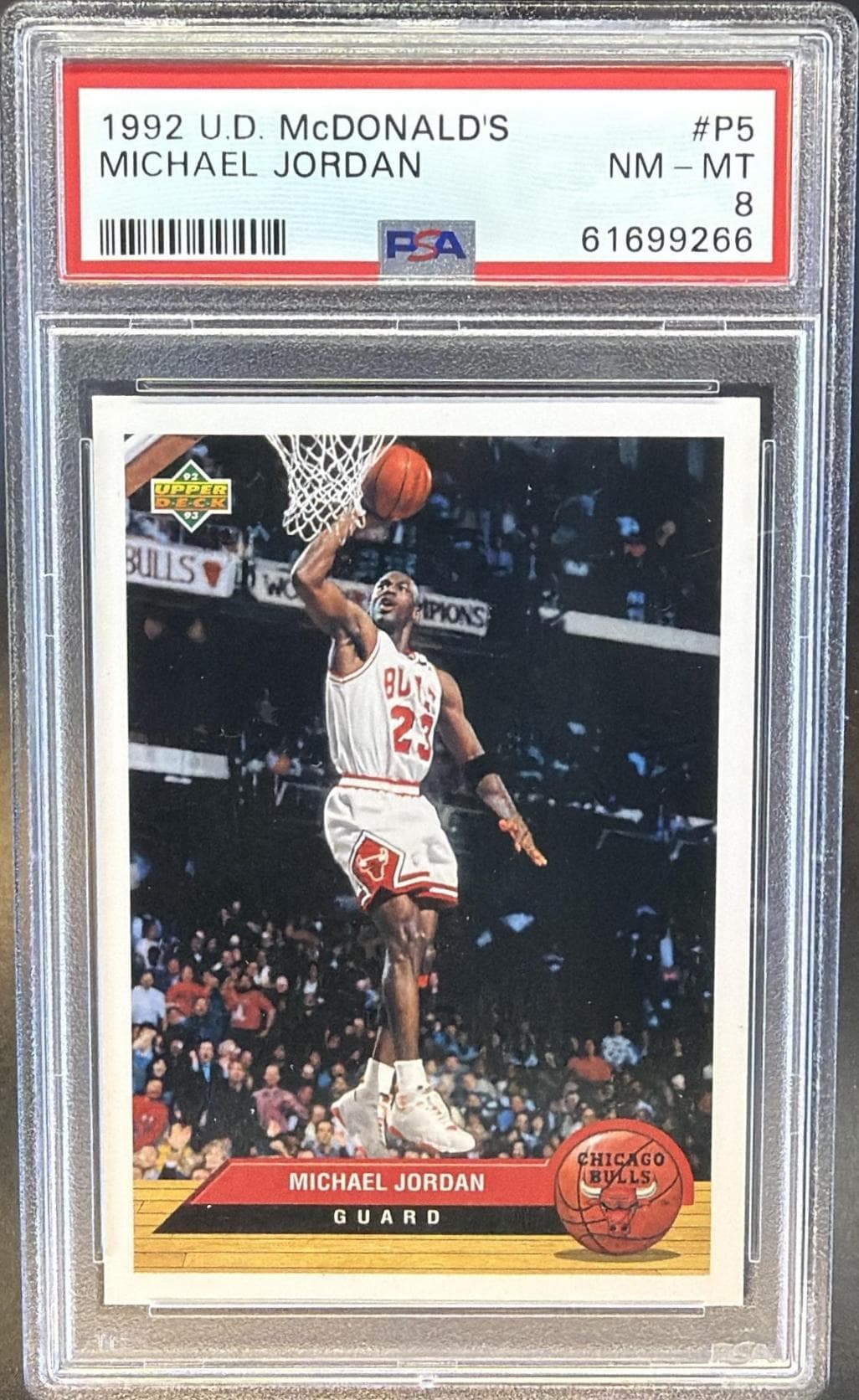 1992 UPPER DECK McDONALD'S MICHAEL JORDAN #P5 NM-MT 8 61699266