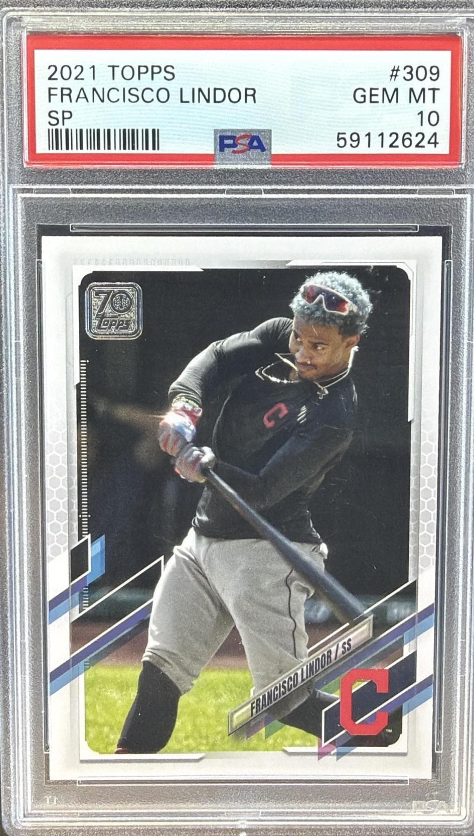 2021 TOPPS FRANCISCO LINDOR #309 SP GEM MT 10 59112624