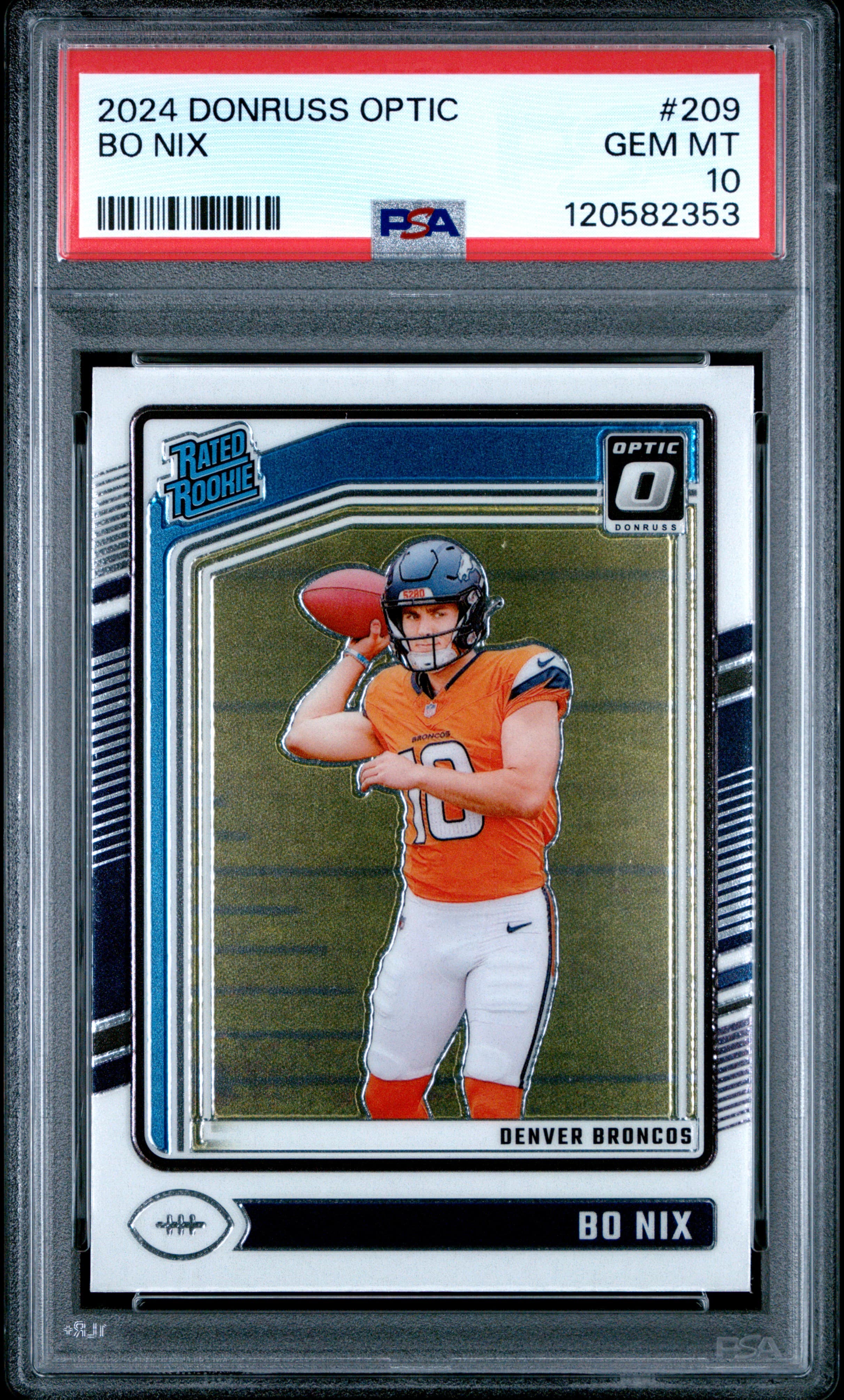 2024 PANINI DONRUSS OPTIC BO NIX #209 GEM MT 10 120582353