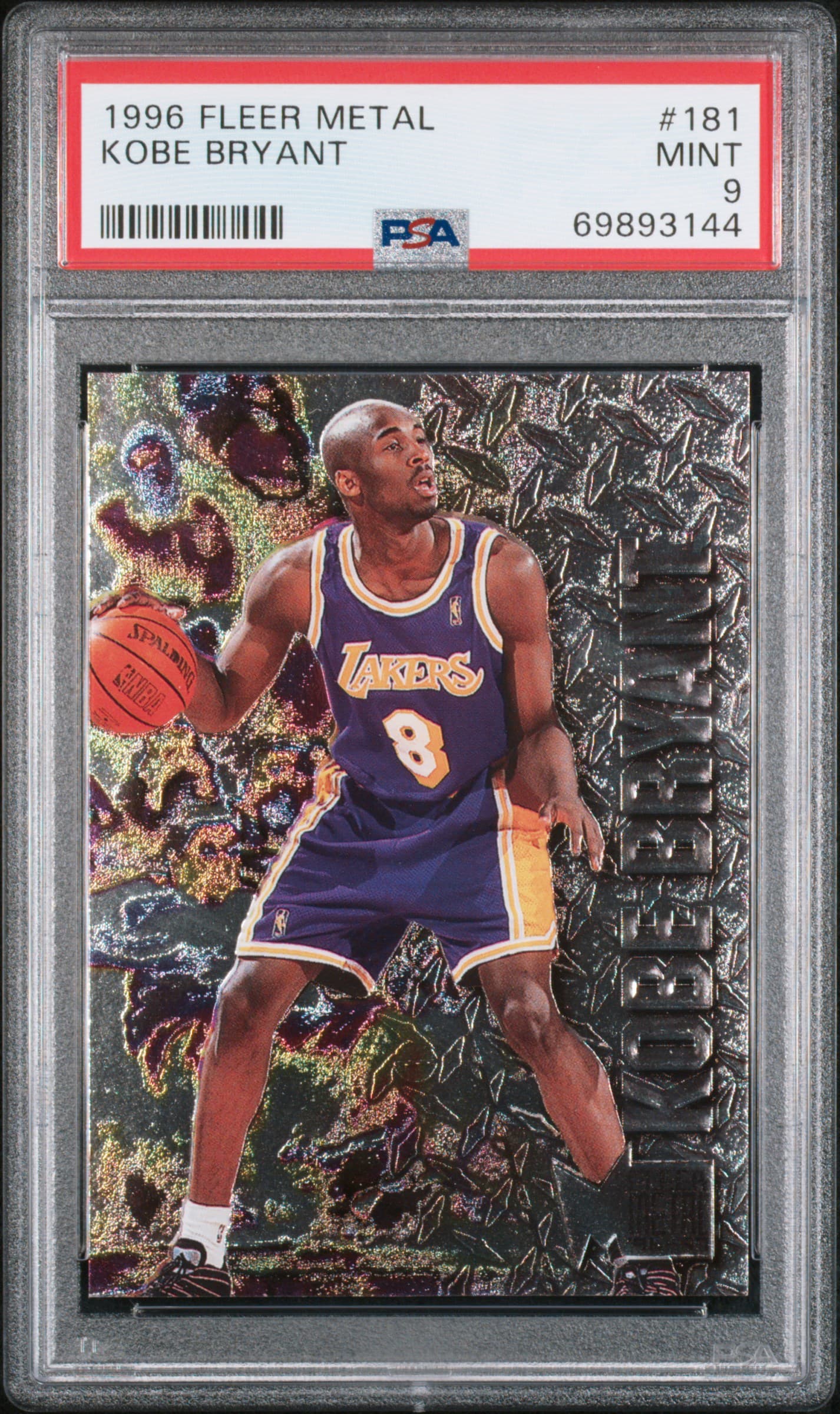 1996 METAL KOBE BRYANT #181 MINT 9 69893144