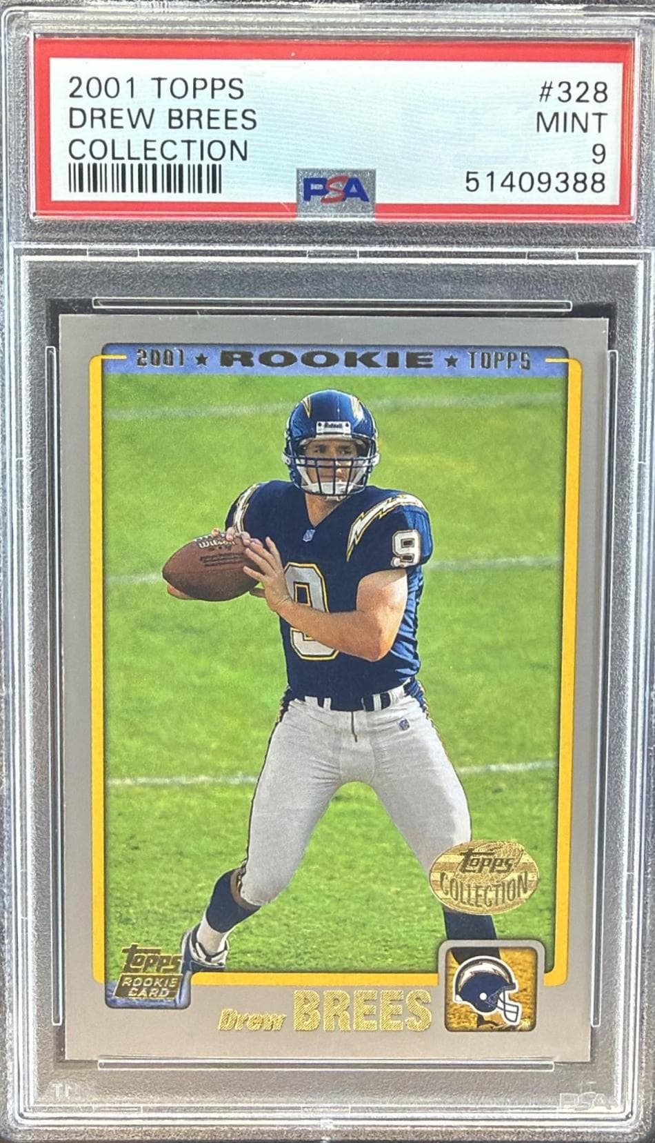 2001 TOPPS DREW BREES #328 COLLECTION MINT 9 51409388
