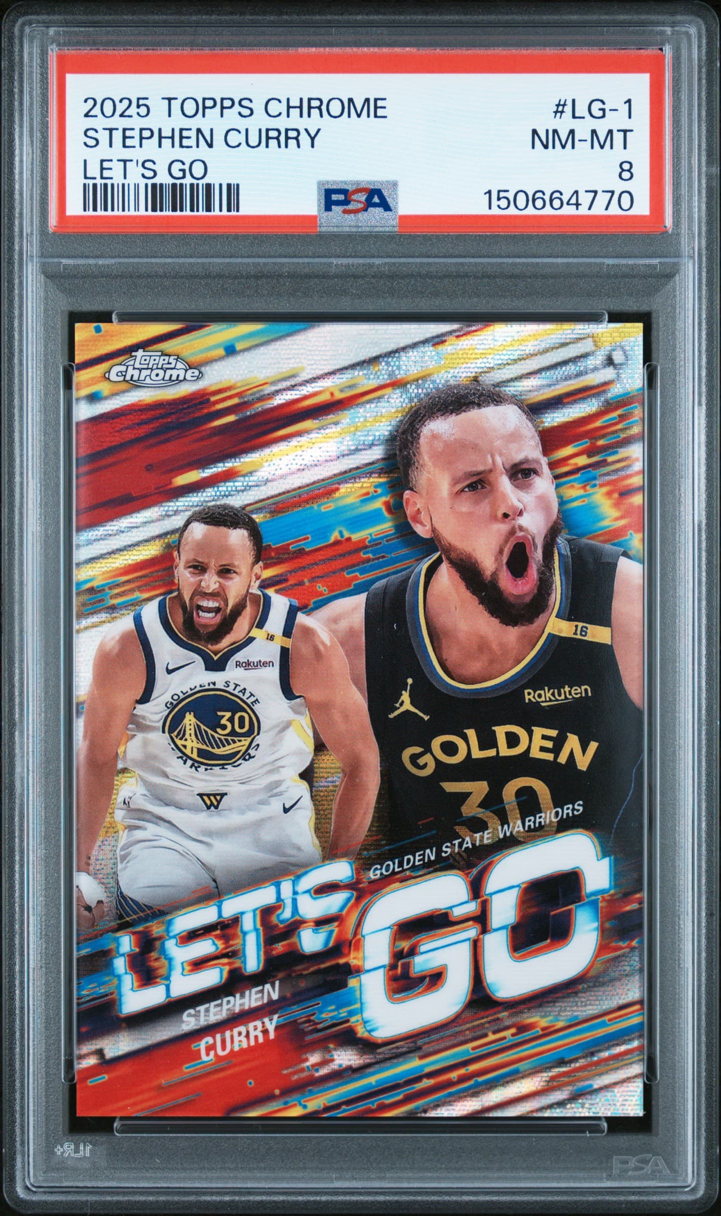 2025 TOPPS CHROME LET'S GO STEPHEN CURRY #LG-1 NM-MT 8 150664770