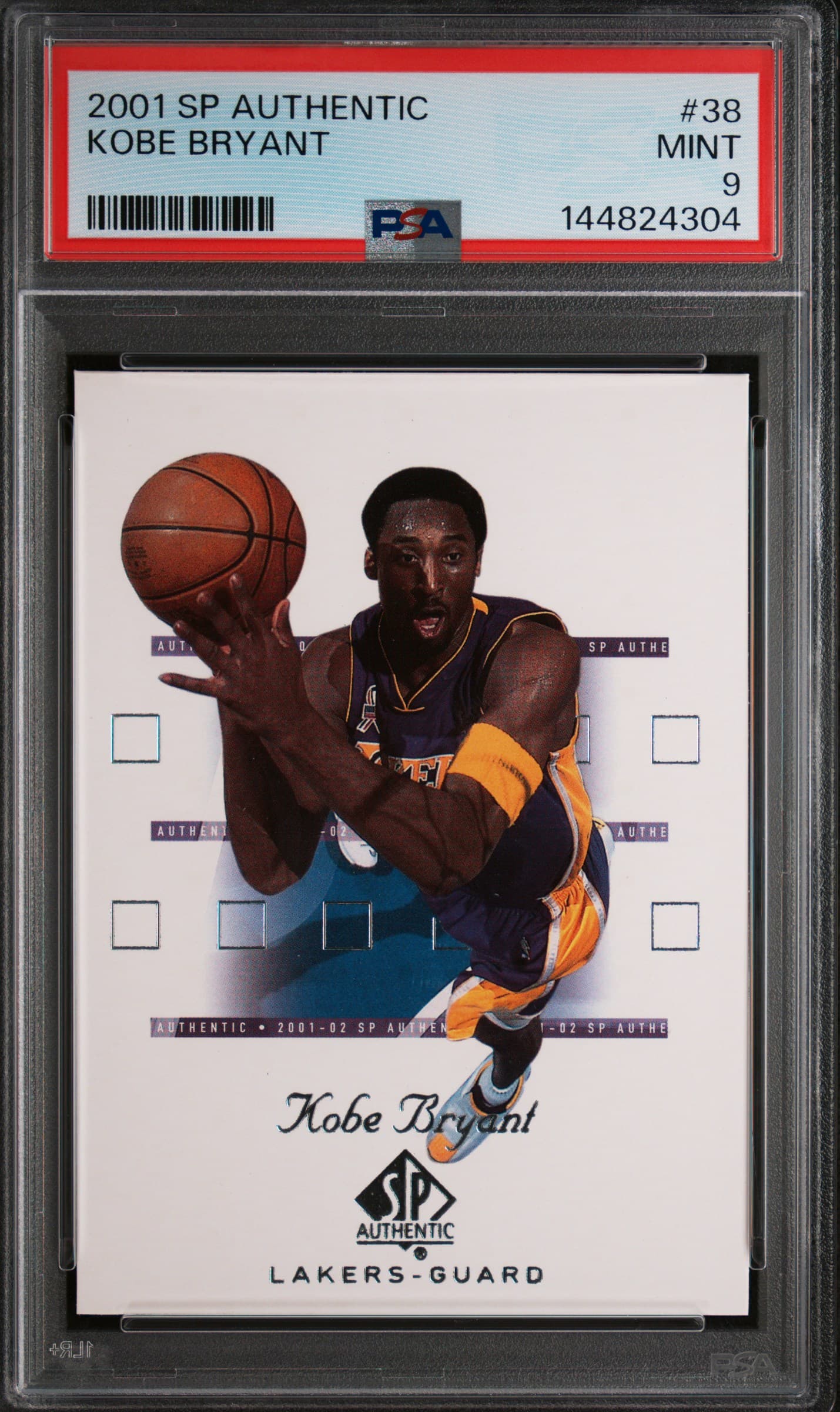 2001 SP AUTHENTIC KOBE BRYANT #38 MINT 9 144824304