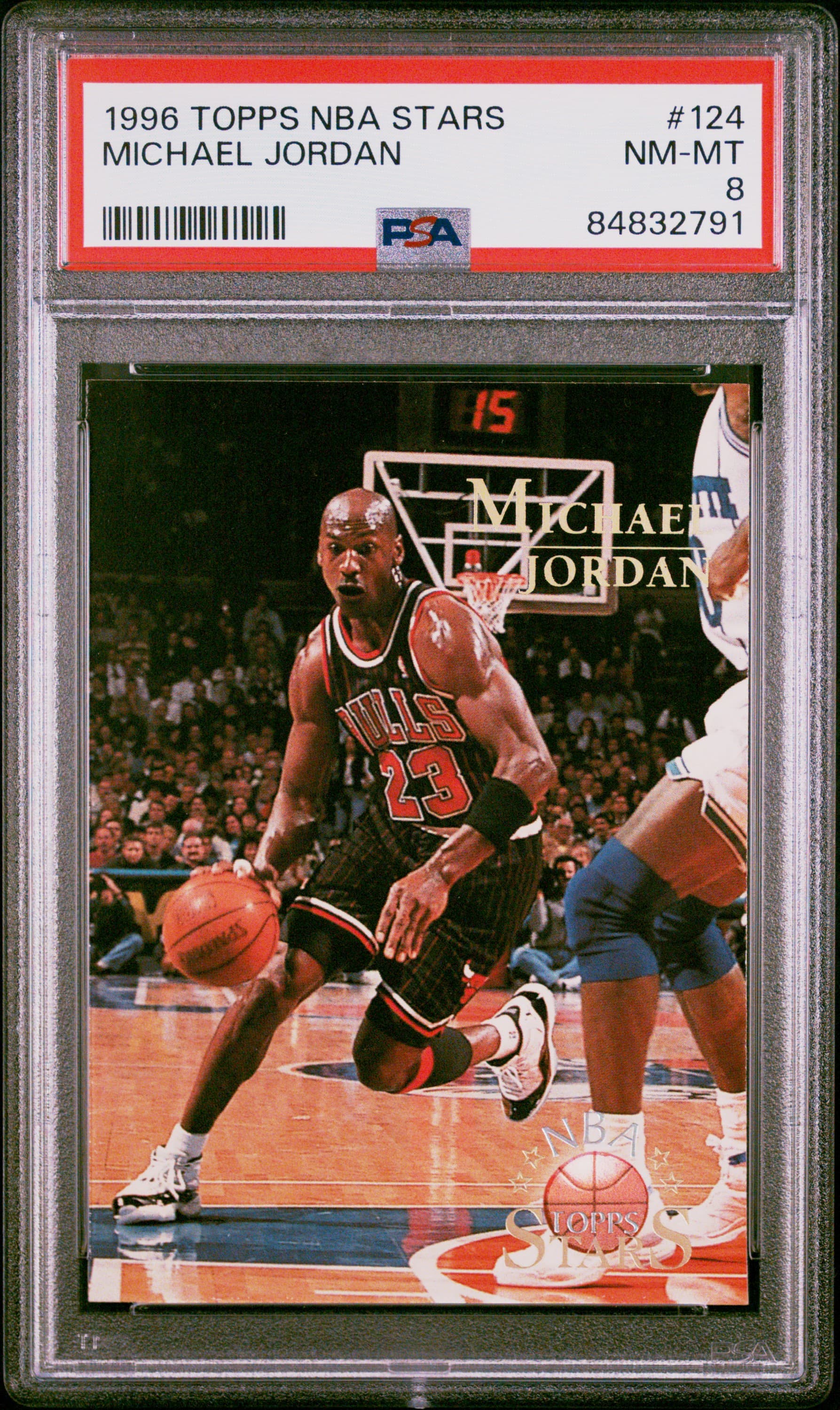 1996 TOPPS NBA STARS MICHAEL JORDAN #124 NM-MT 8 84832791