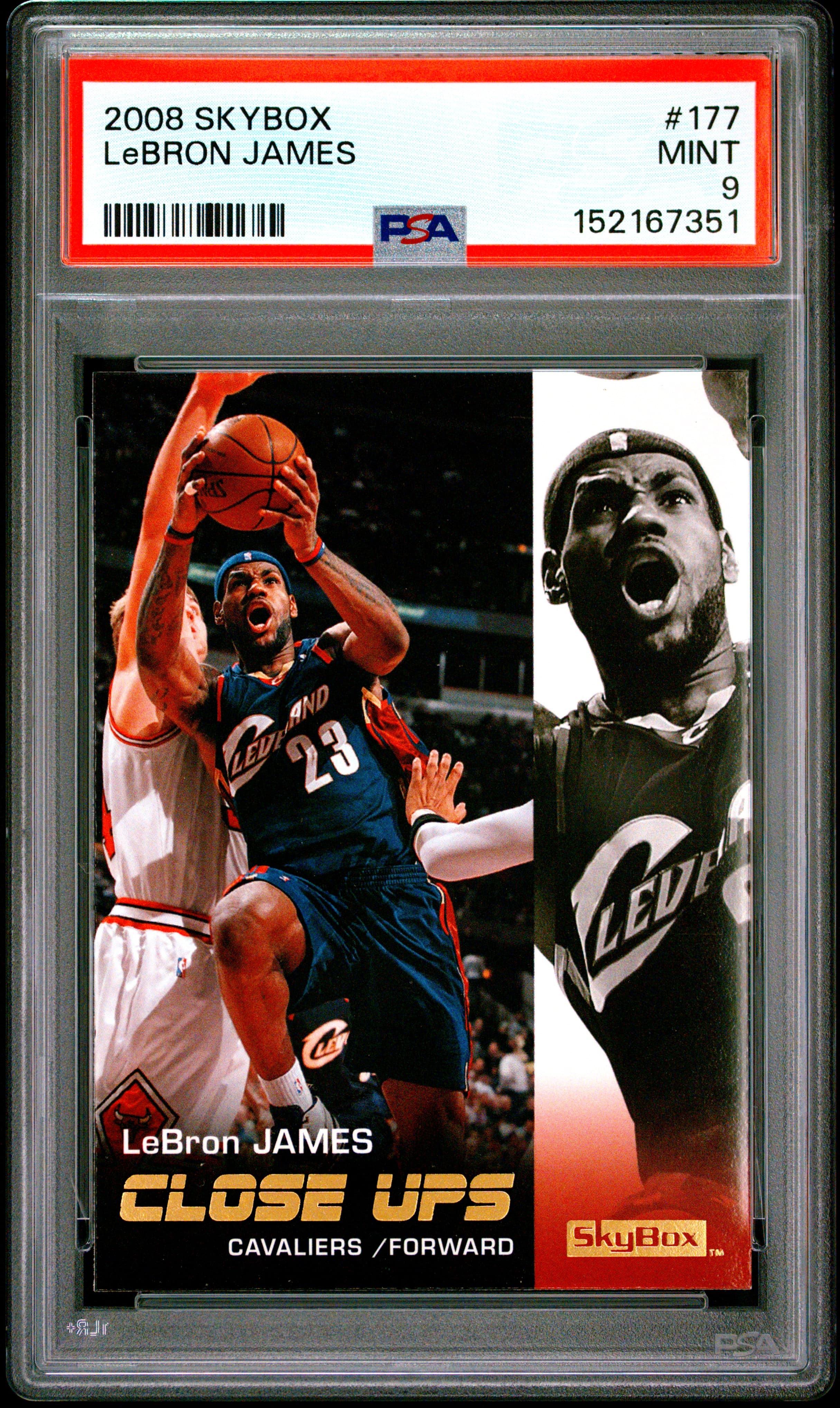 2008 SKYBOX LeBRON JAMES #177 MINT 9 152167351
