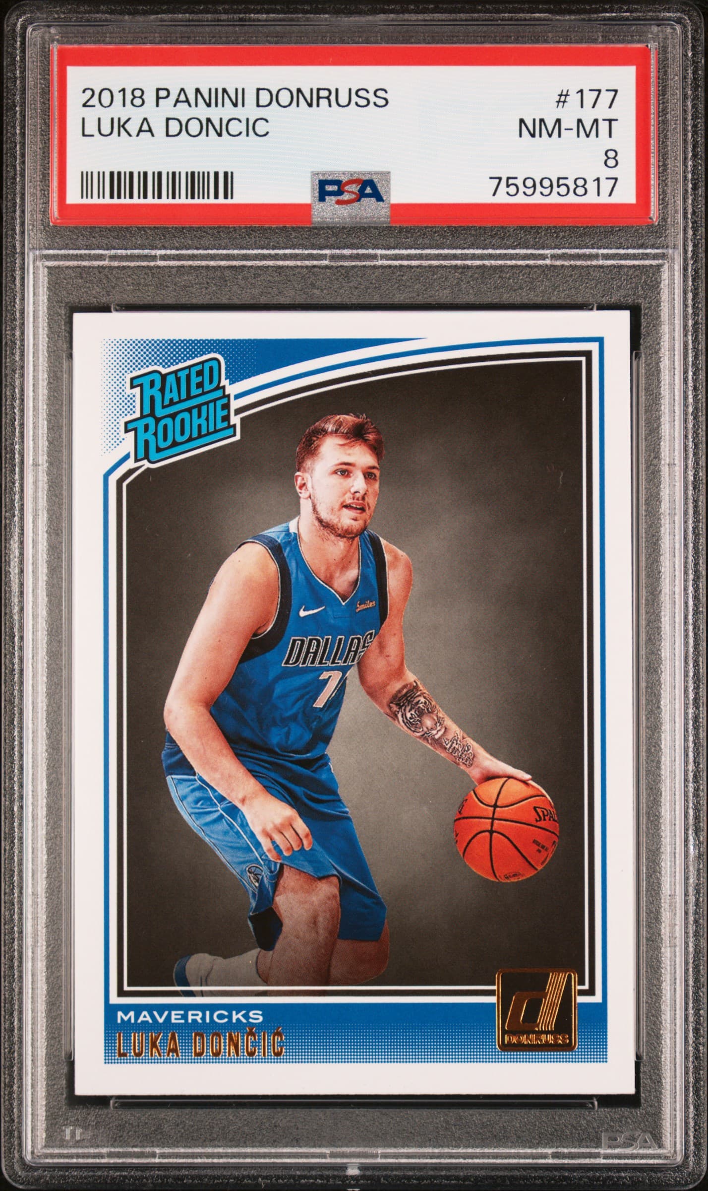 2018 PANINI DONRUSS LUKA DONCIC #177 NM-MT 8 75995817