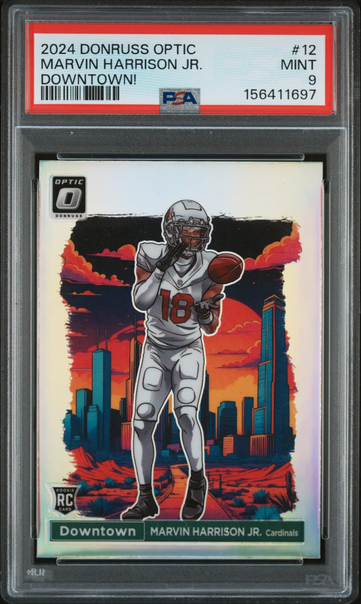 2024 PANINI DONRUSS OPTIC DOWNTOWN! MARVIN HARRISON JR. #12 MINT 9 156411697