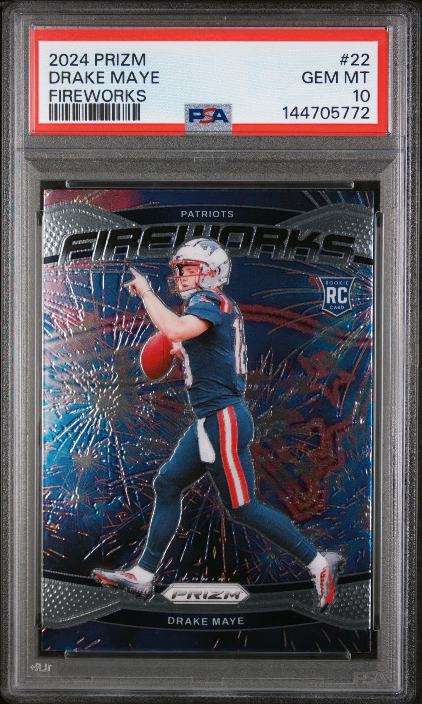 2024 PANINI PRIZM FIREWORKS DRAKE MAYE #22 GEM MT 10 144705772