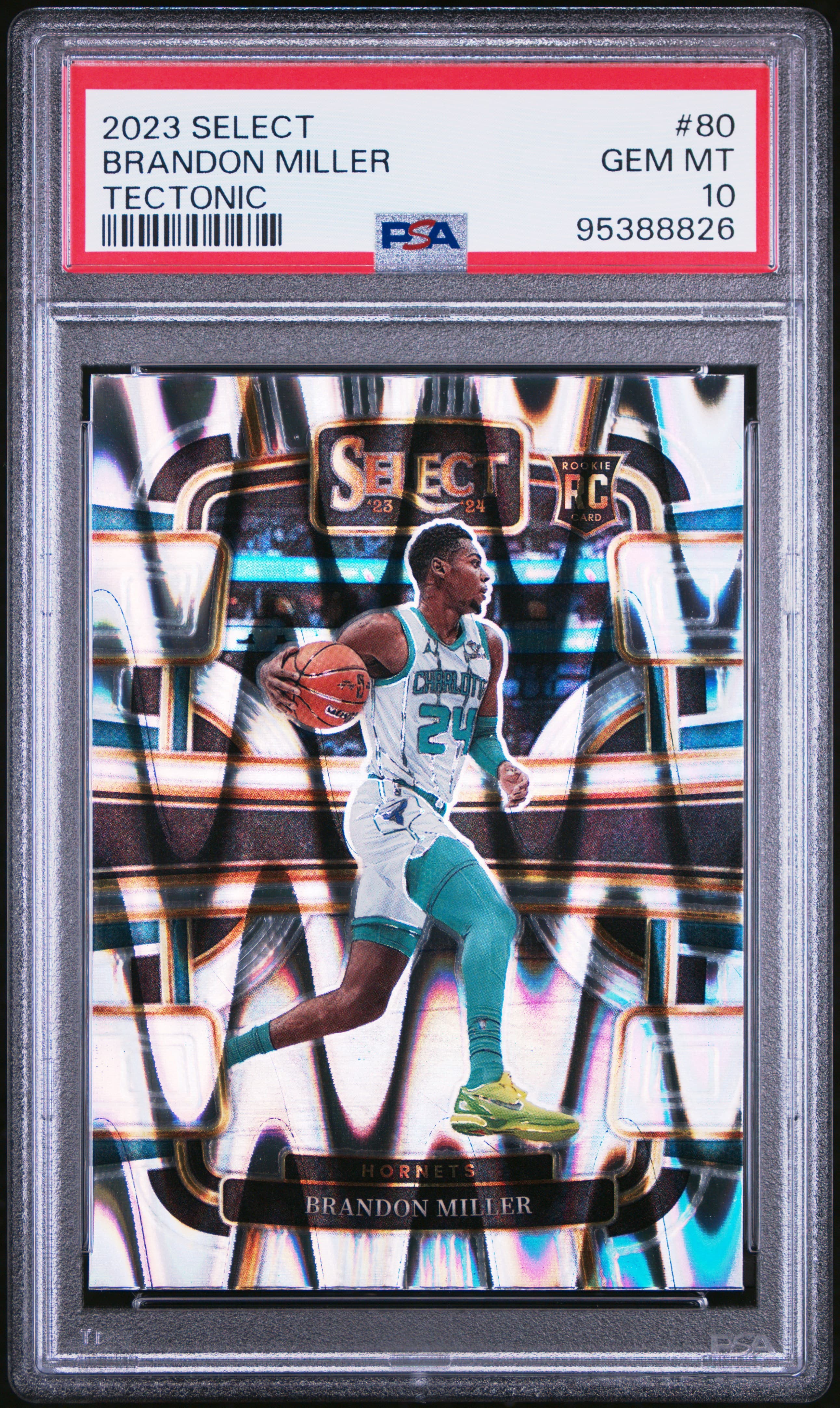 2023 PANINI SELECT BRANDON MILLER #80 TECTONIC GEM MT 10 95388826