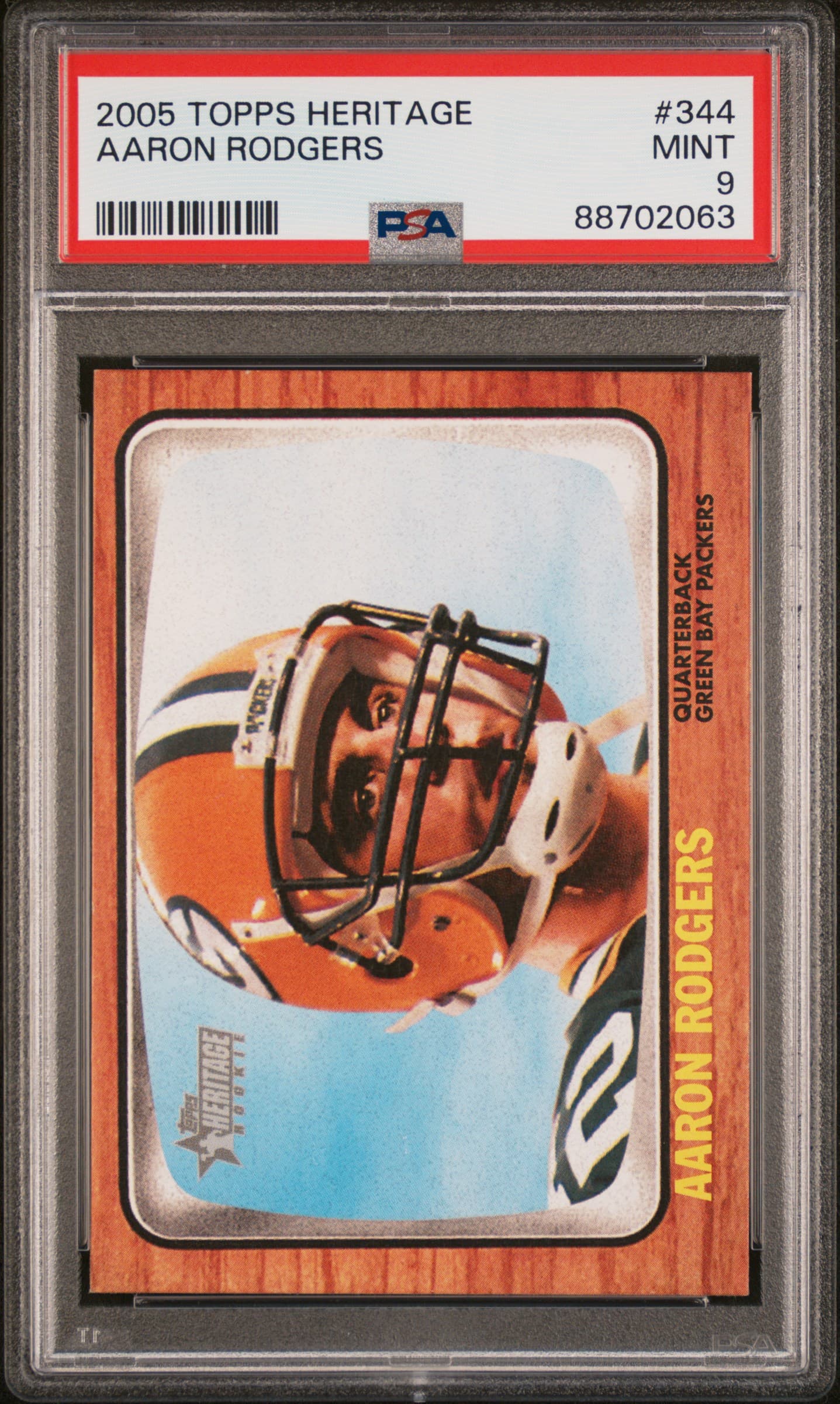 2005 TOPPS HERITAGE AARON RODGERS #344 MINT 9 88702063