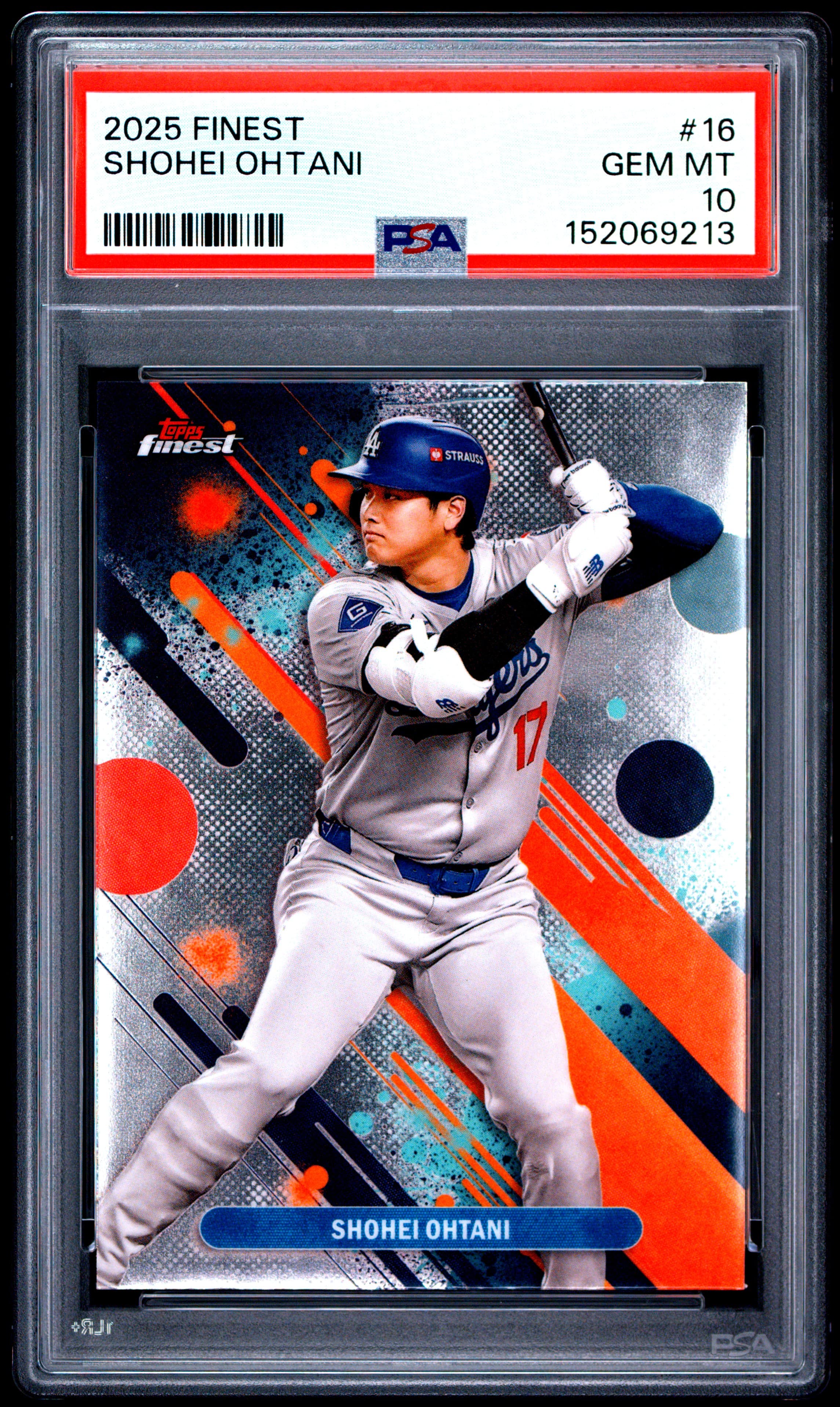 2025 TOPPS FINEST SHOHEI OHTANI #16 GEM MT 10 152069213