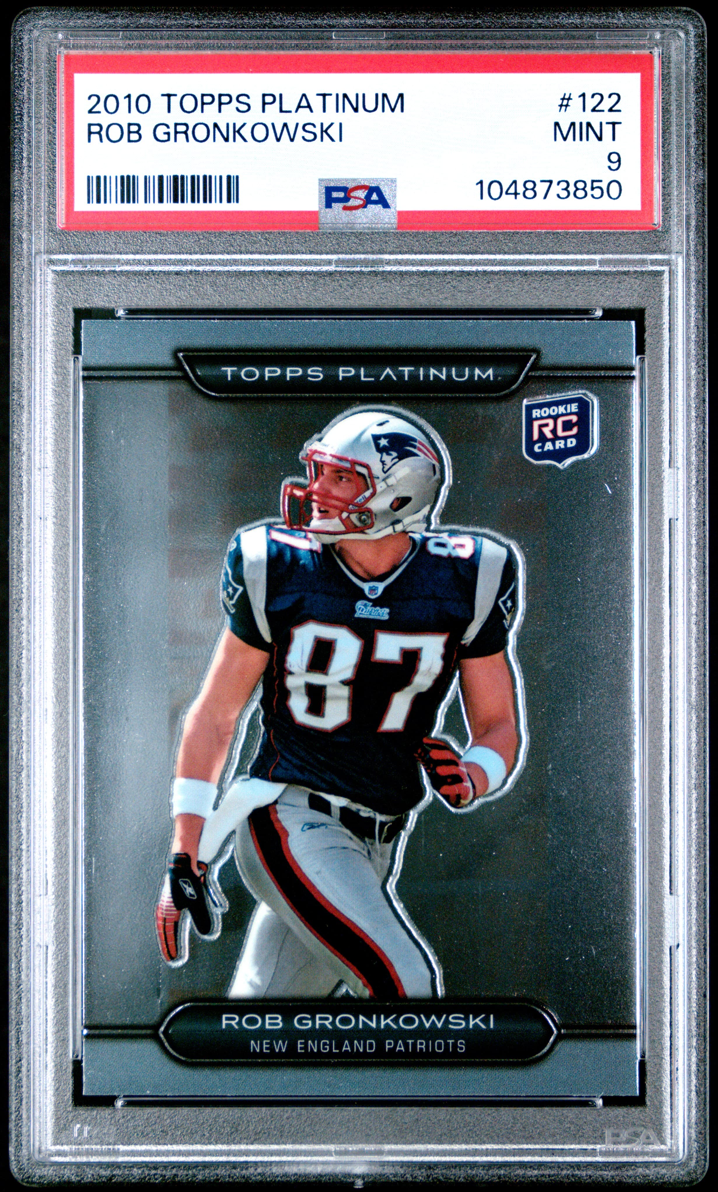 2010 TOPPS PLATINUM ROB GRONKOWSKI #122 MINT 9 104873850
