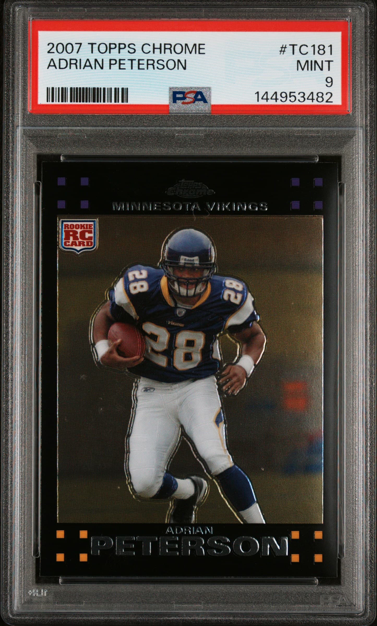 2007 TOPPS CHROME ADRIAN PETERSON #TC181 MINT 9 144953482