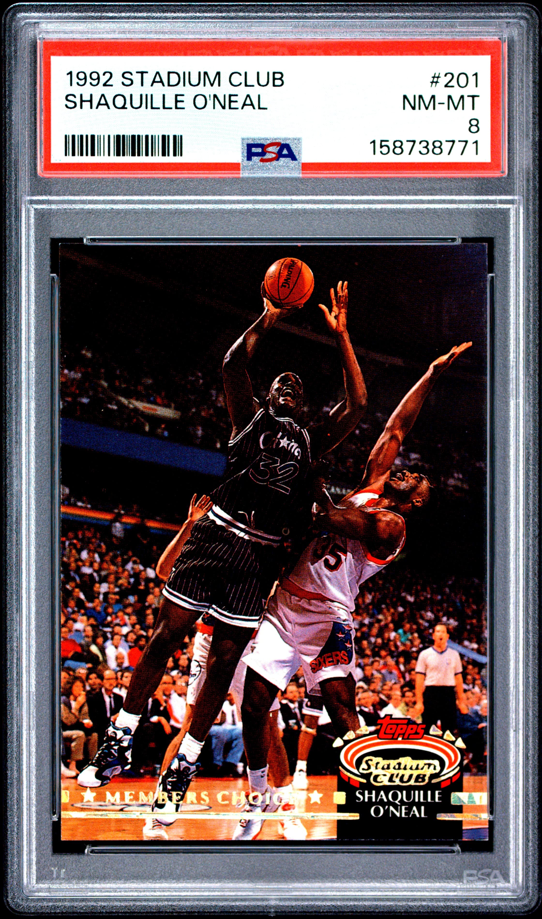 1992 STADIUM CLUB SHAQUILLE O'NEAL #201 NM-MT 8 158738771