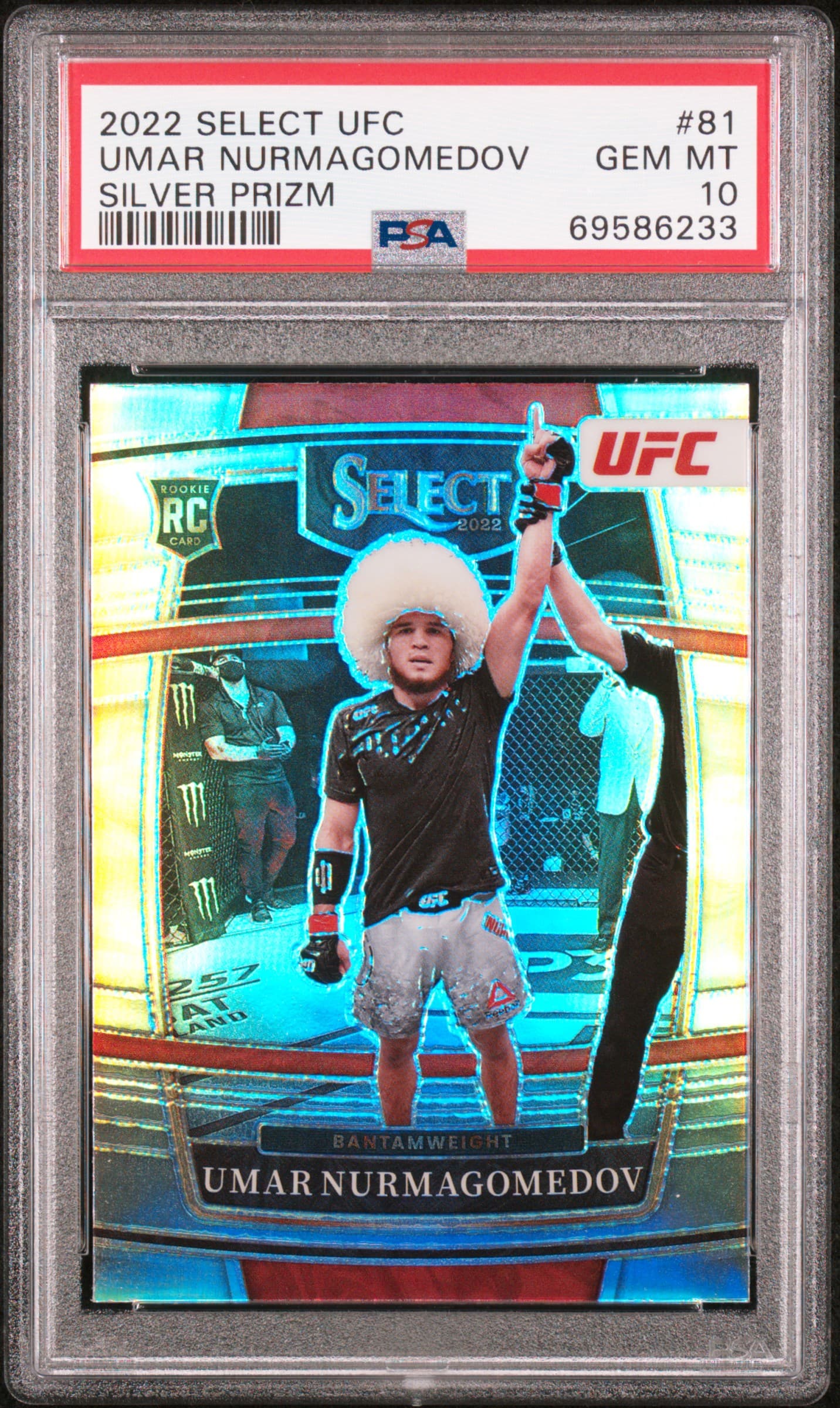 2022 PANINI SELECT UFC UMAR NURMAGOMEDOV #81 SILVER PRIZM GEM MT 10 69586233