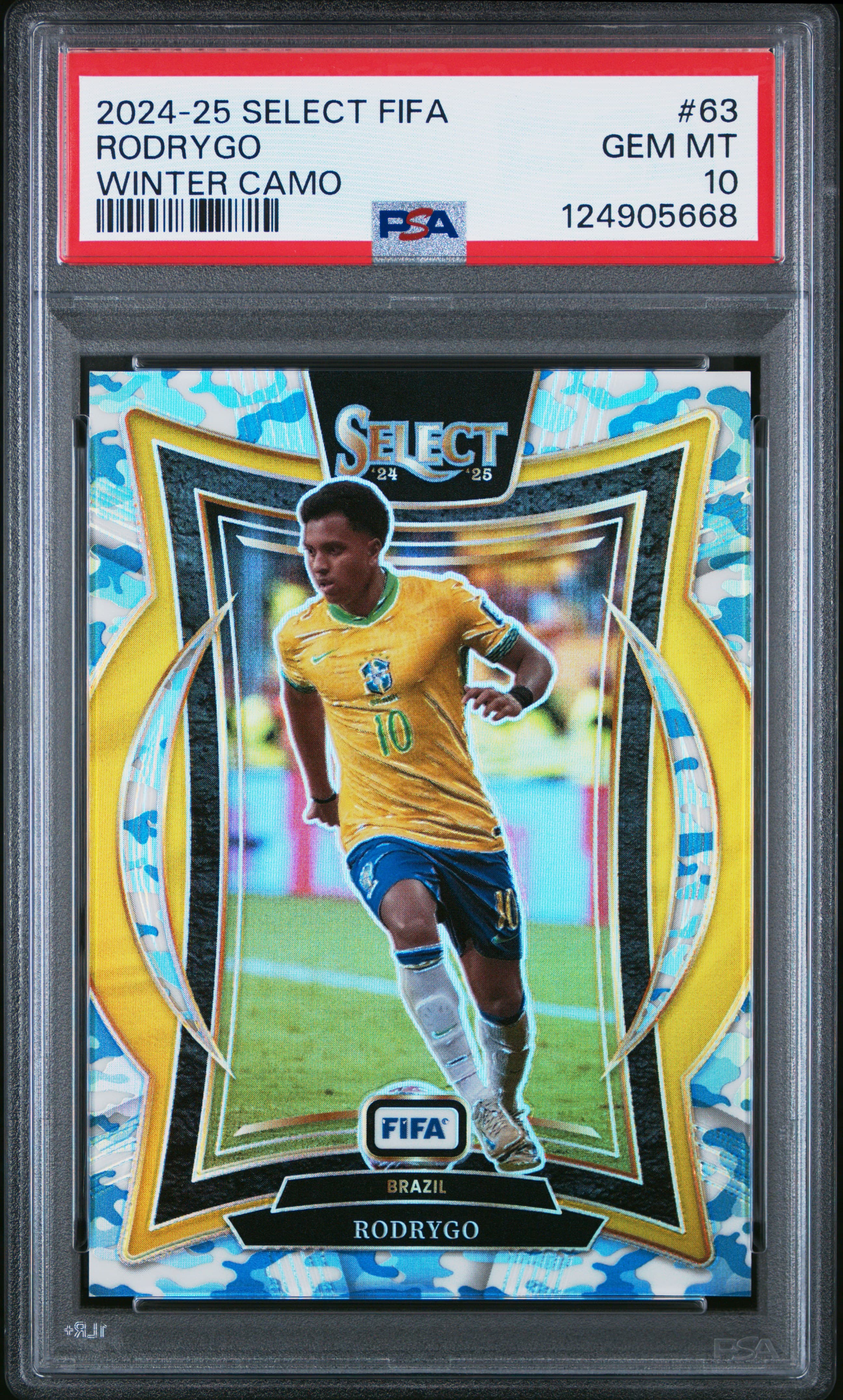 2024-25 PANINI SELECT FIFA RODRYGO #63 WINTER CAMO GEM MT 10 124905668