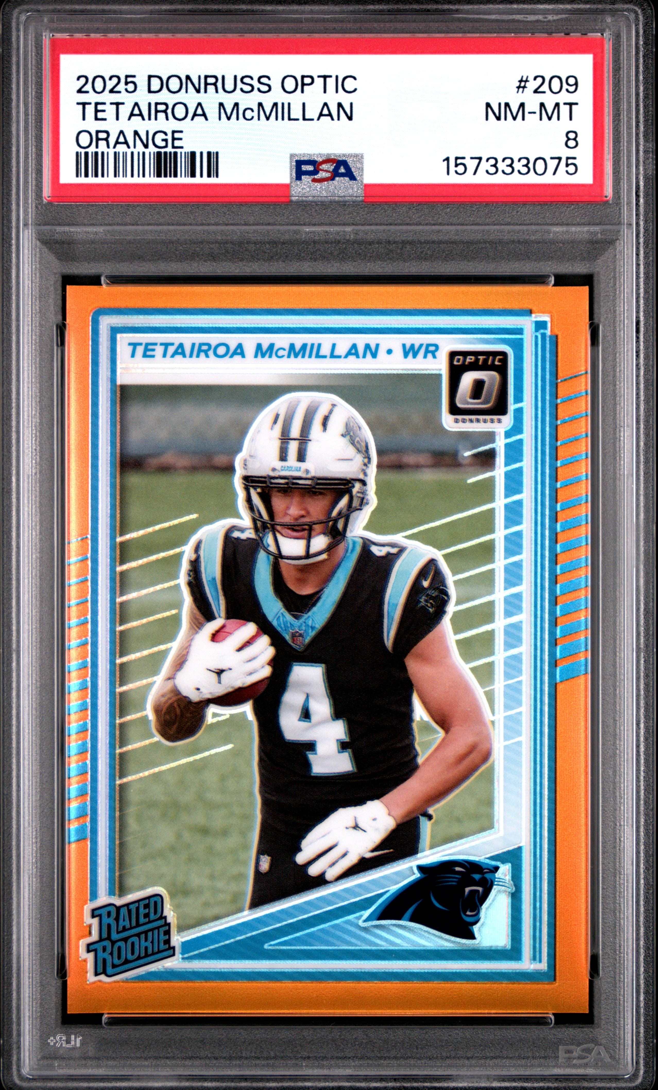 2025 PANINI DONRUSS OPTIC TETAIROA McMILLAN #209 ORANGE NM-MT 8 157333075