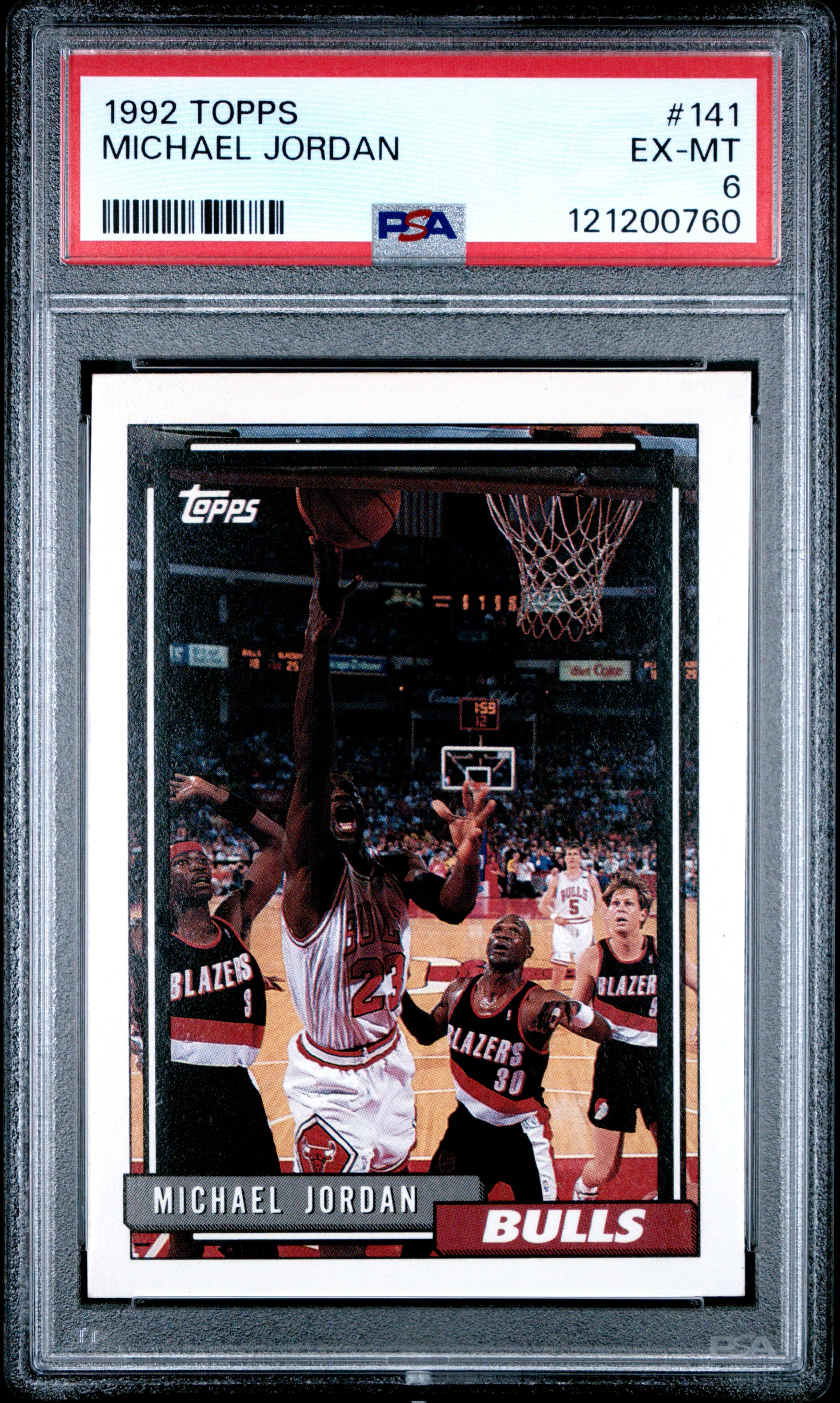1992 TOPPS MICHAEL JORDAN #141 EX-MT 6 121200760
