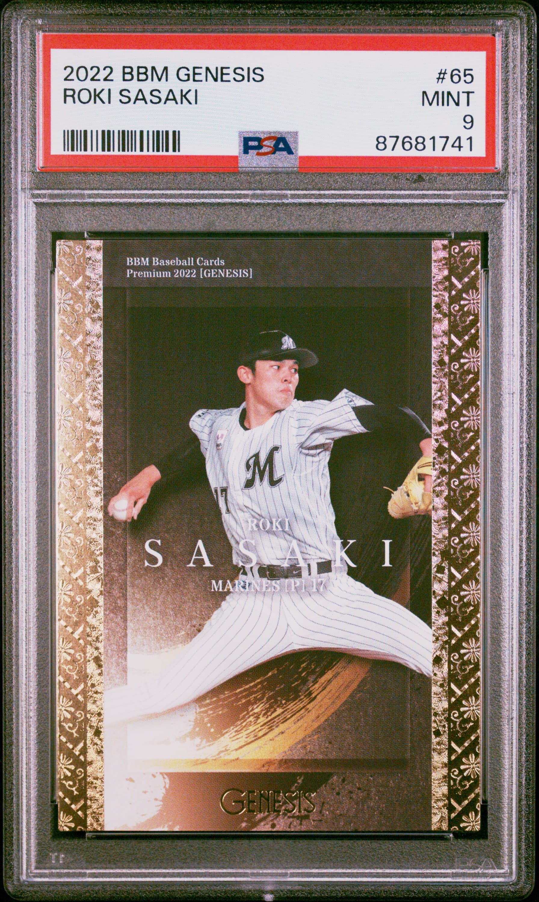 2022 BBM GENESIS ROKI SASAKI #65 MINT 9 87681741